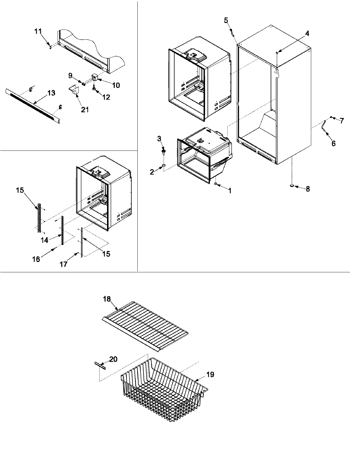 06 - INTERIOR CABINET & FREEZER SHELVING
