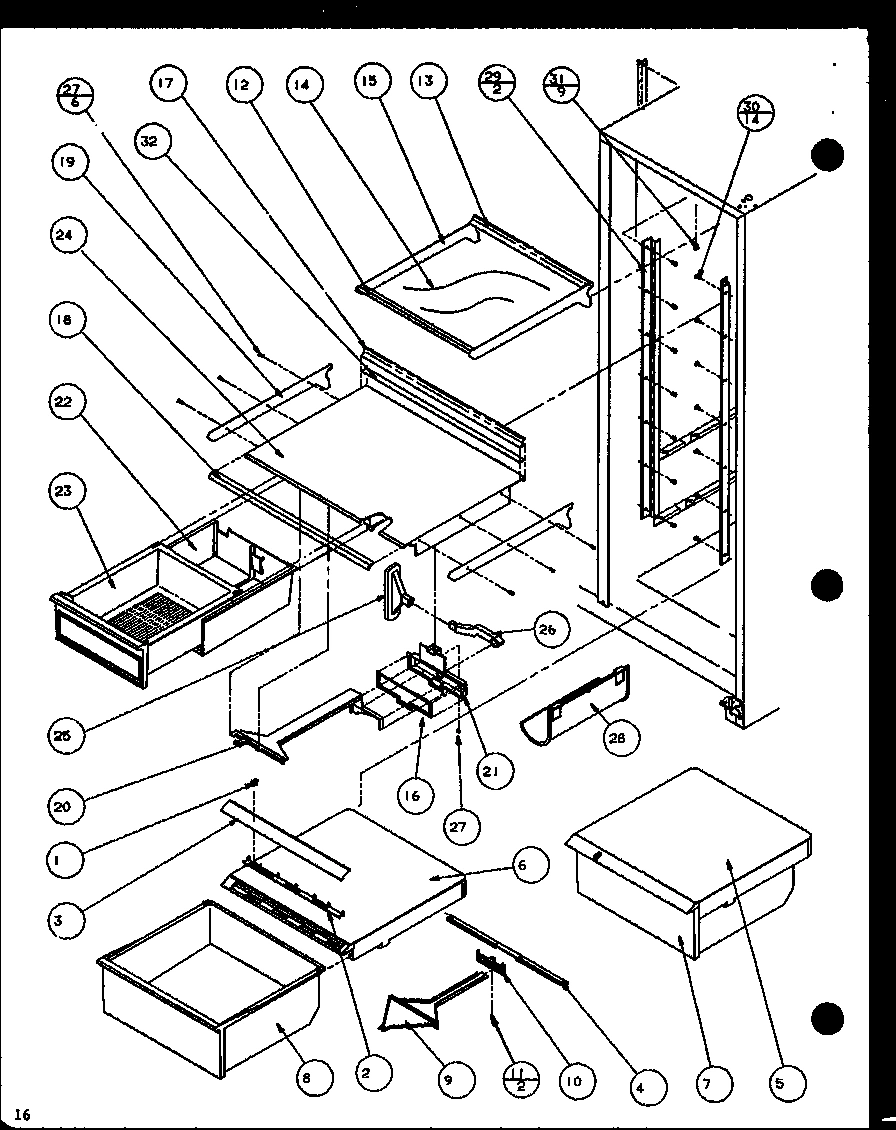 12 - REF SHELVING AND DRAWERS