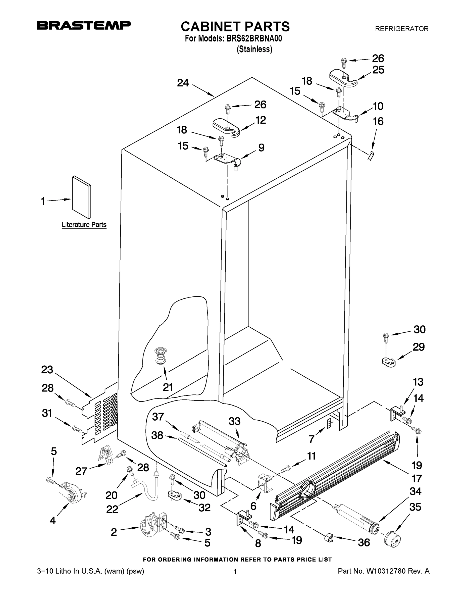 01 - CABINET PARTS