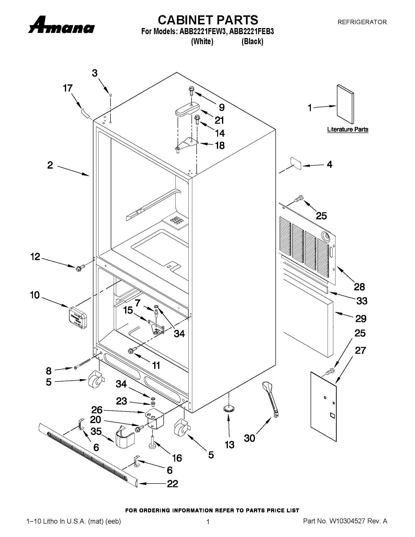 01 - CABINET PARTS