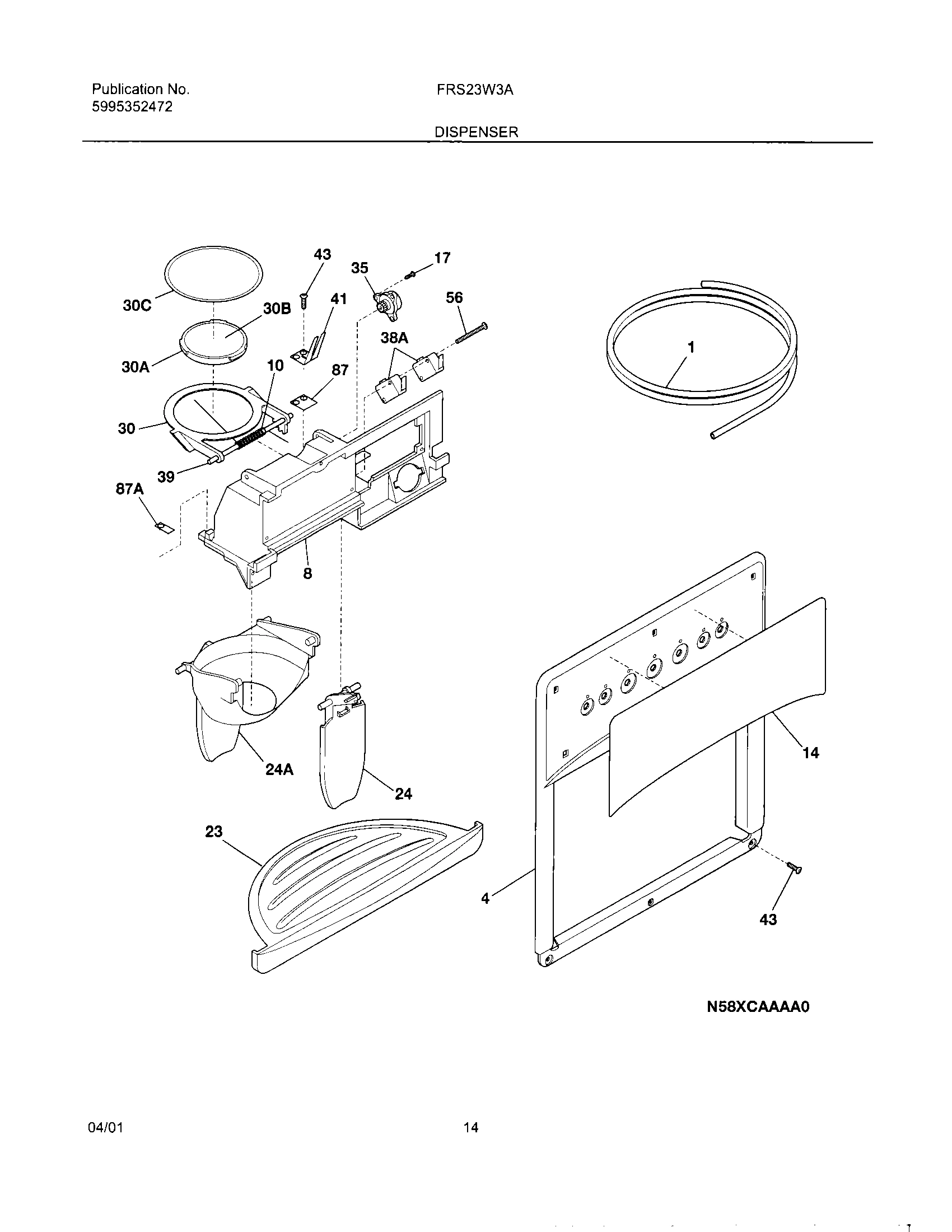 15 - ICE & WATER DISPENSER