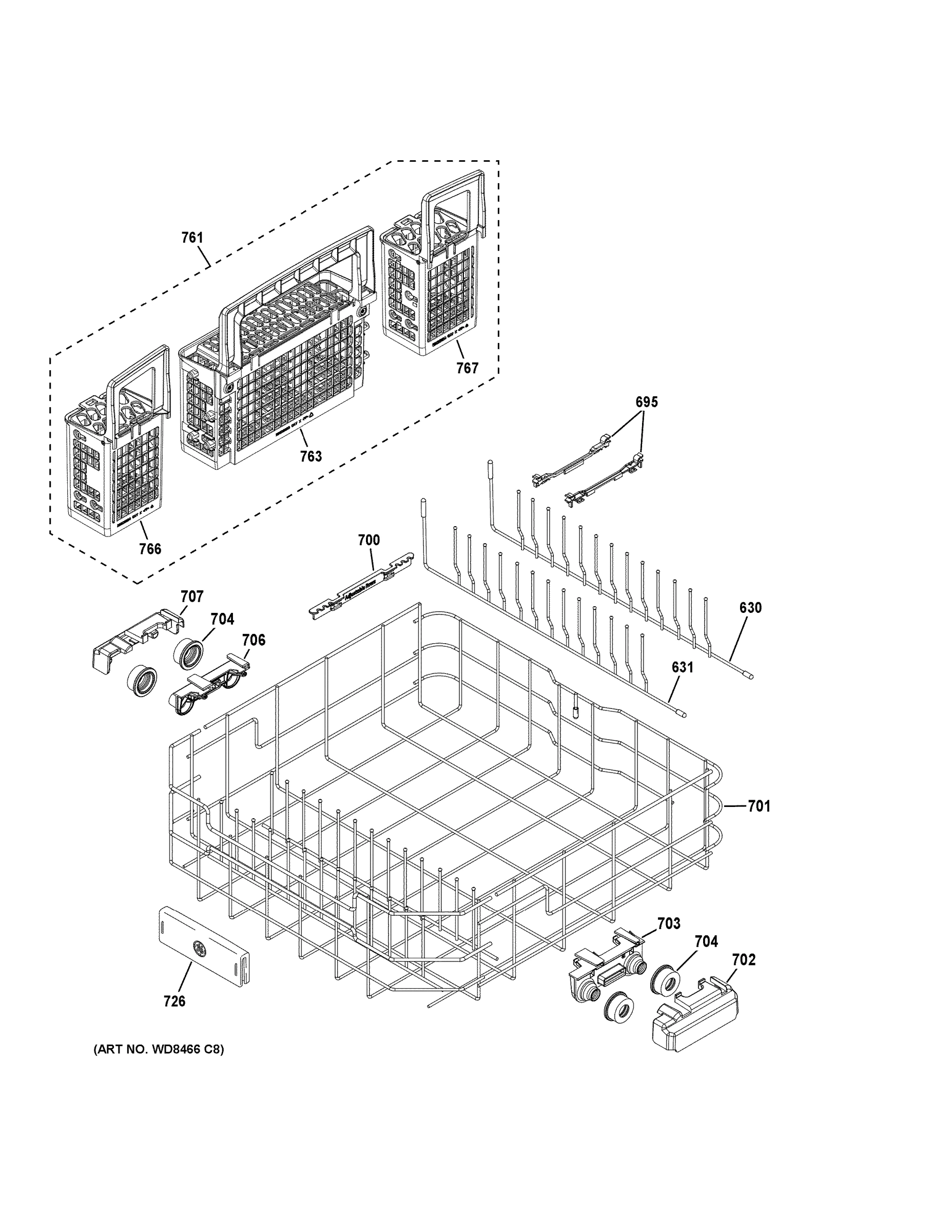 LOWER RACK ASSEMBLY