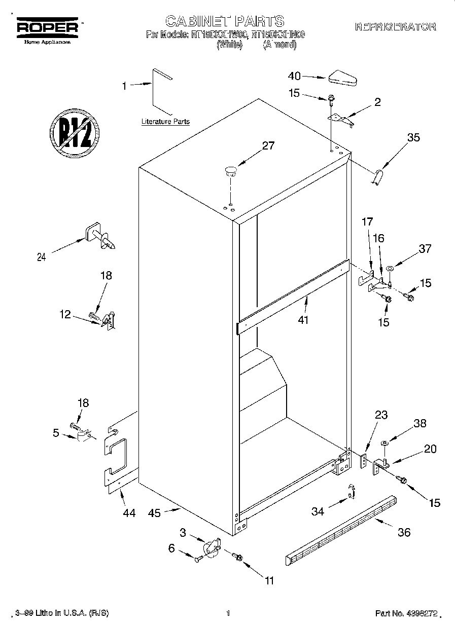 01 - CABINET, LITERATURE