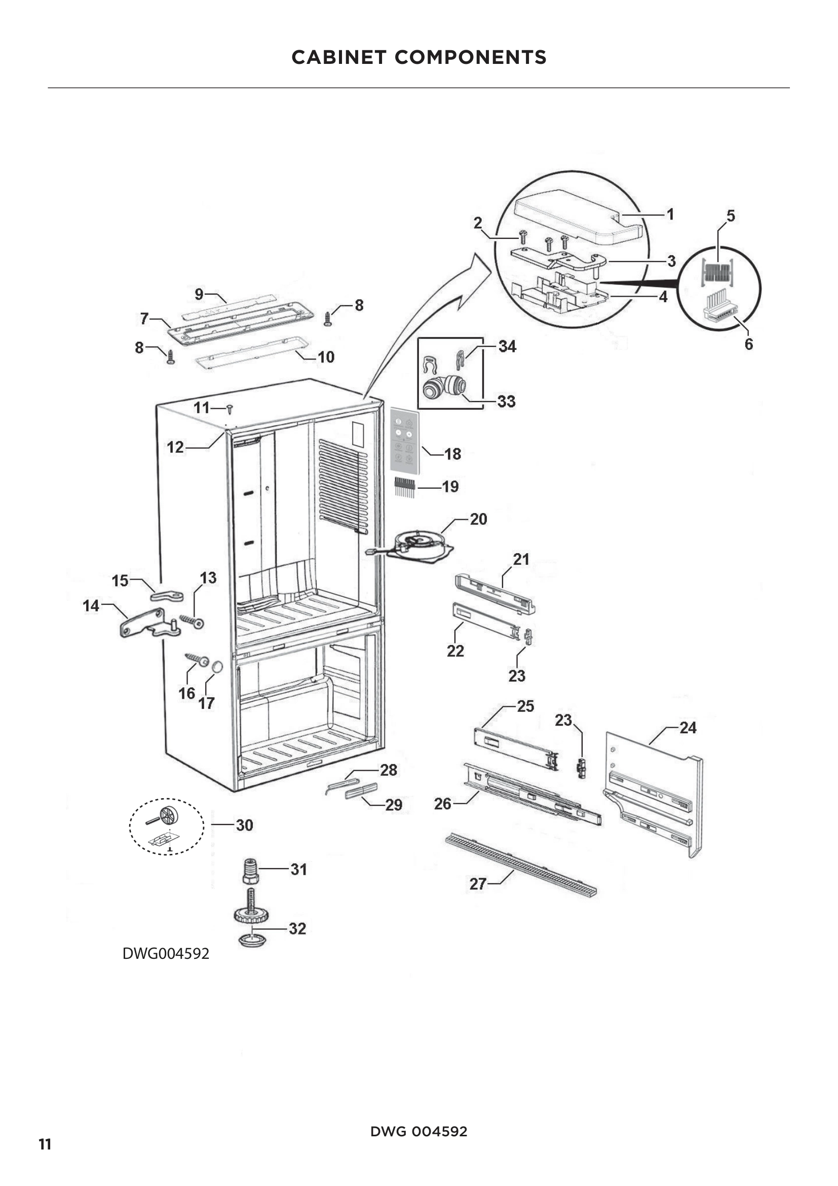 CABINET COMPONENTS