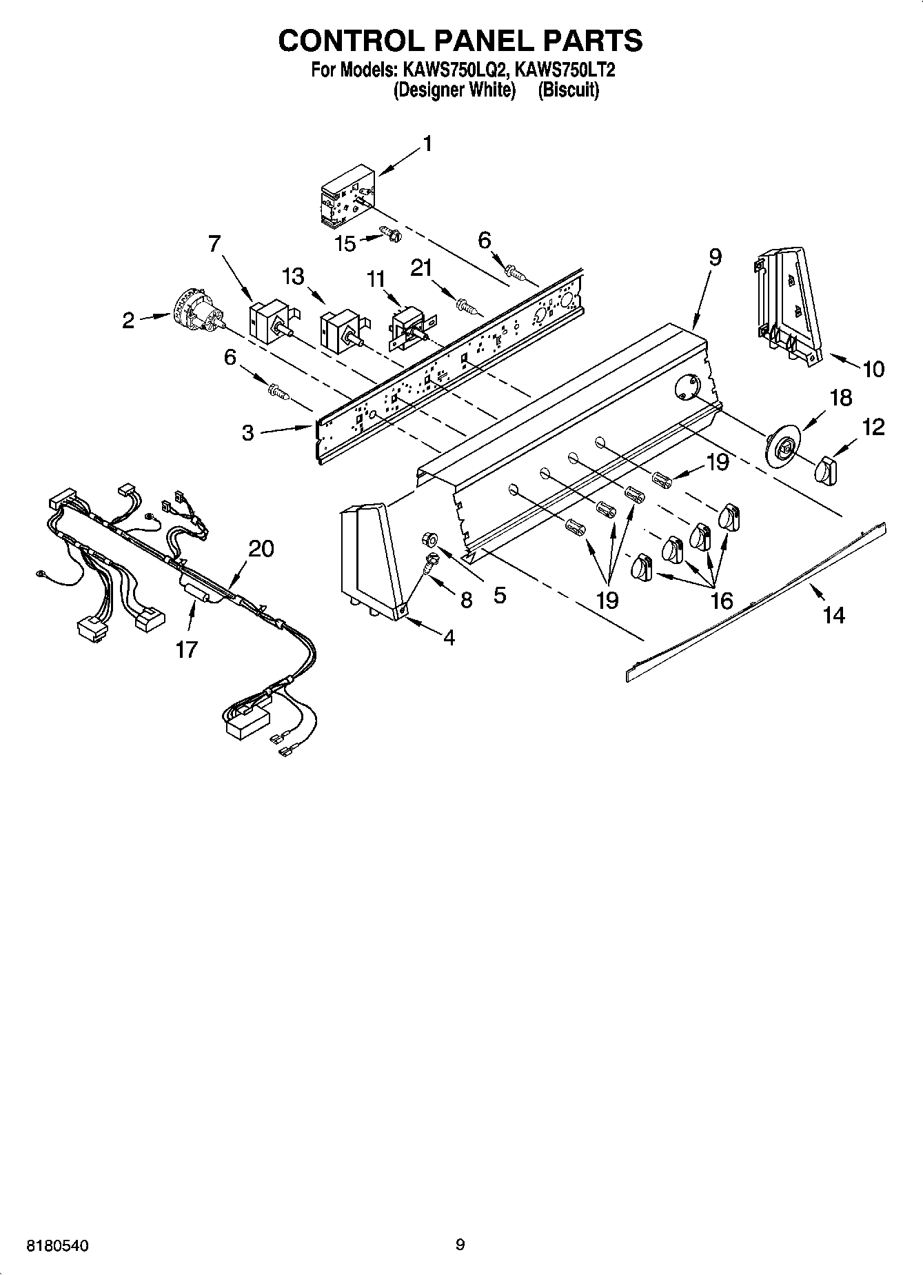 06 - CONTROL PANEL PARTS