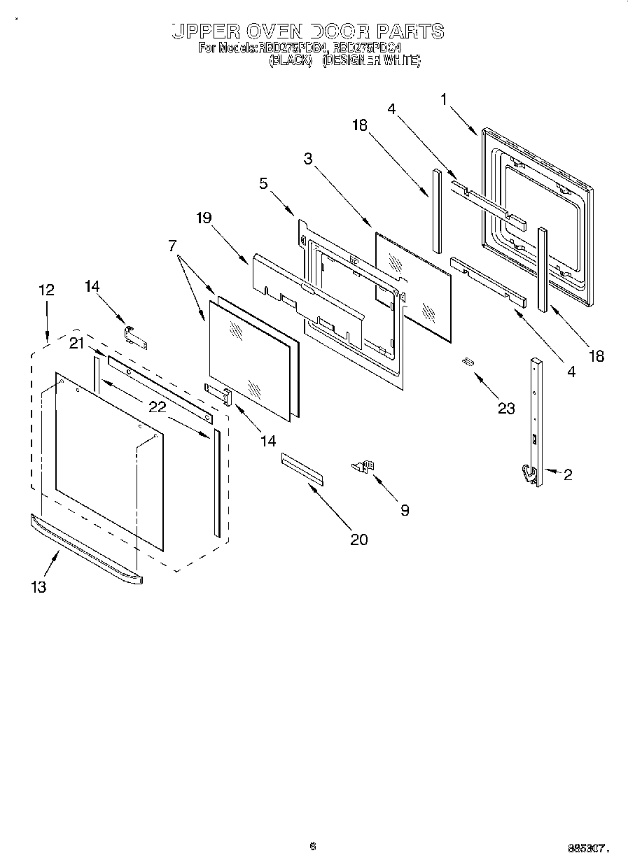 04 - UPPER OVEN DOOR