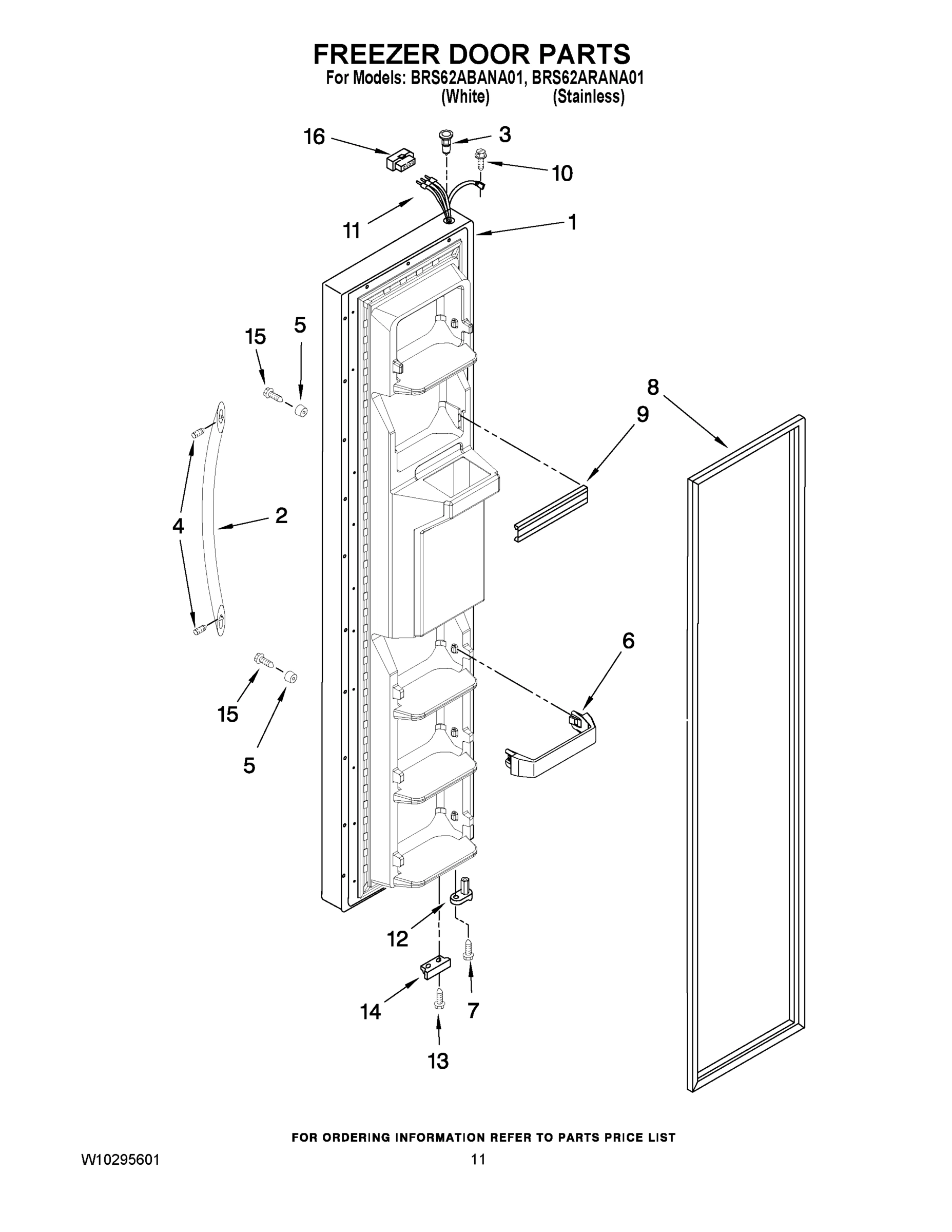 07 - FREEZER DOOR PARTS