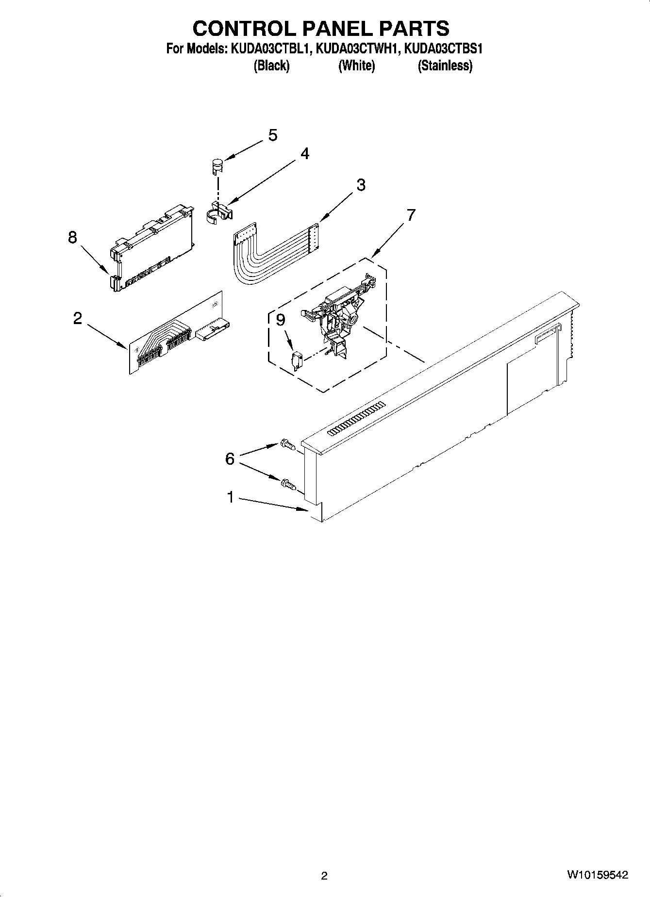02 - CONTROL PANEL PARTS