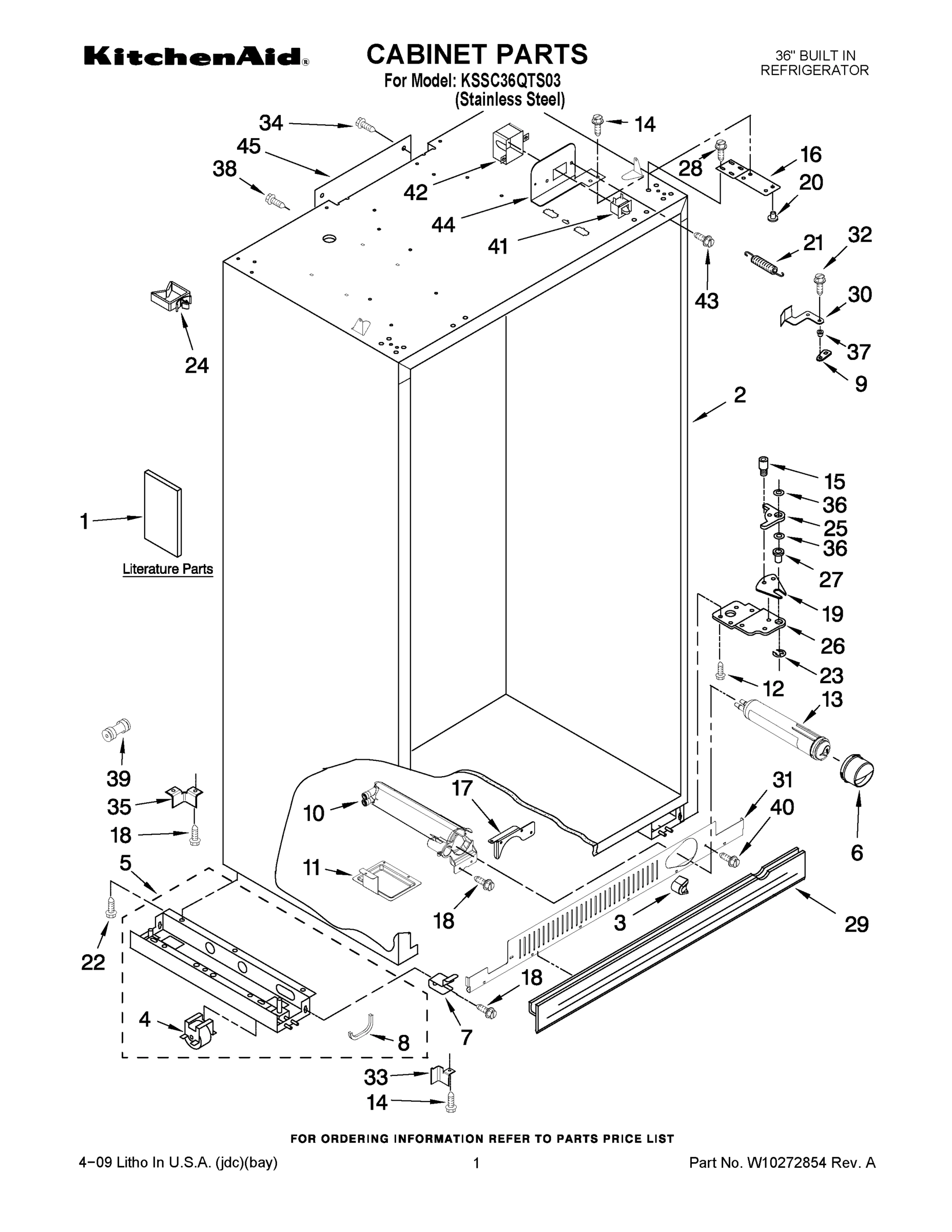 01 - CABINET PARTS