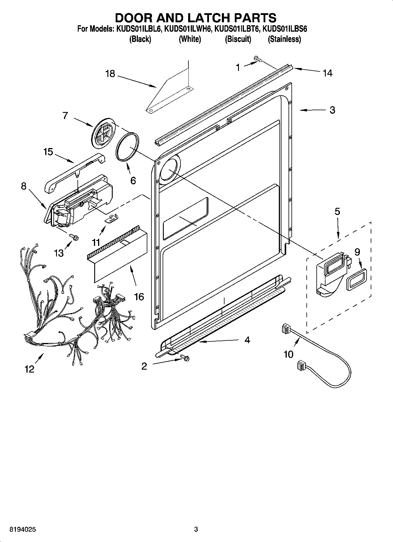 03 - DOOR AND LATCH PARTS