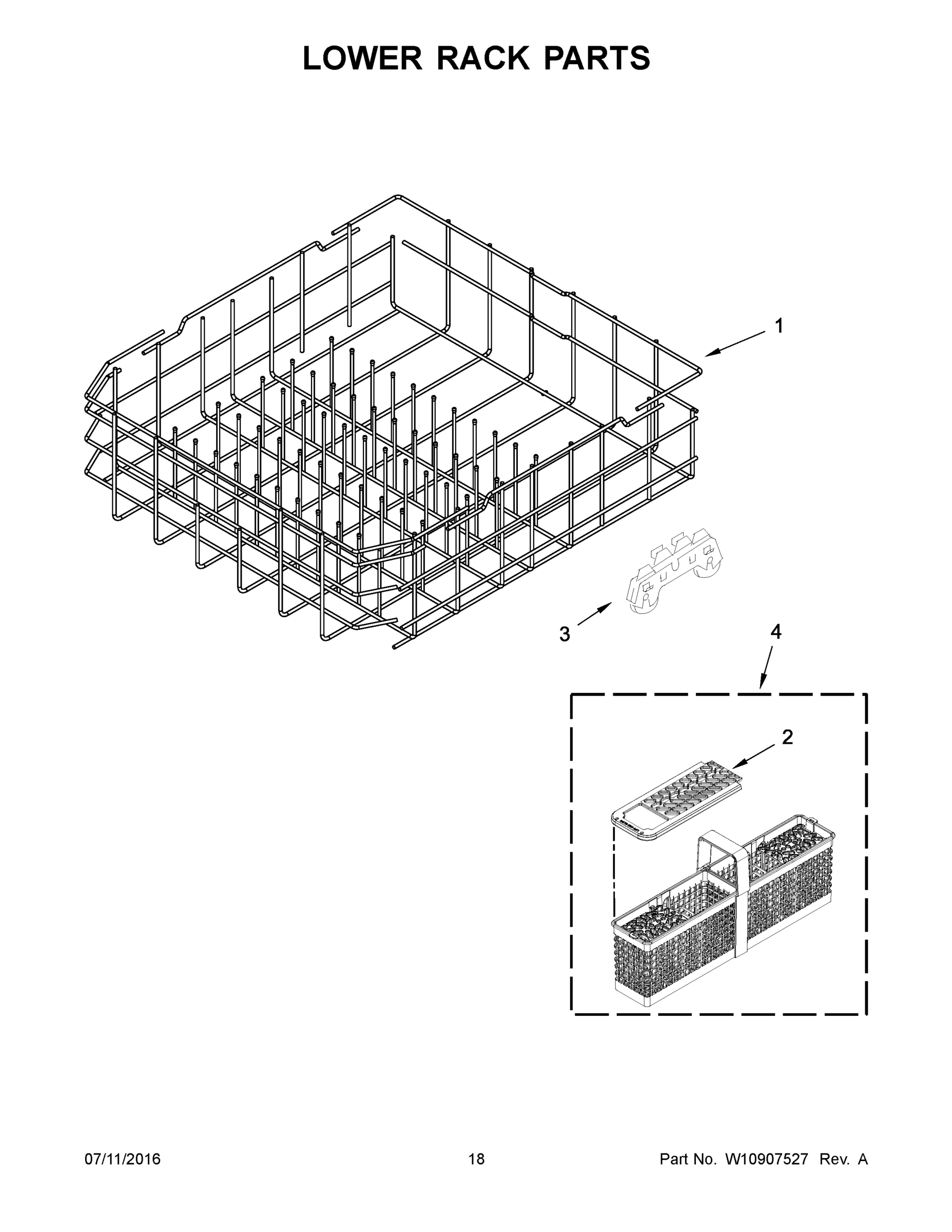 10 - LOWER RACK PARTS