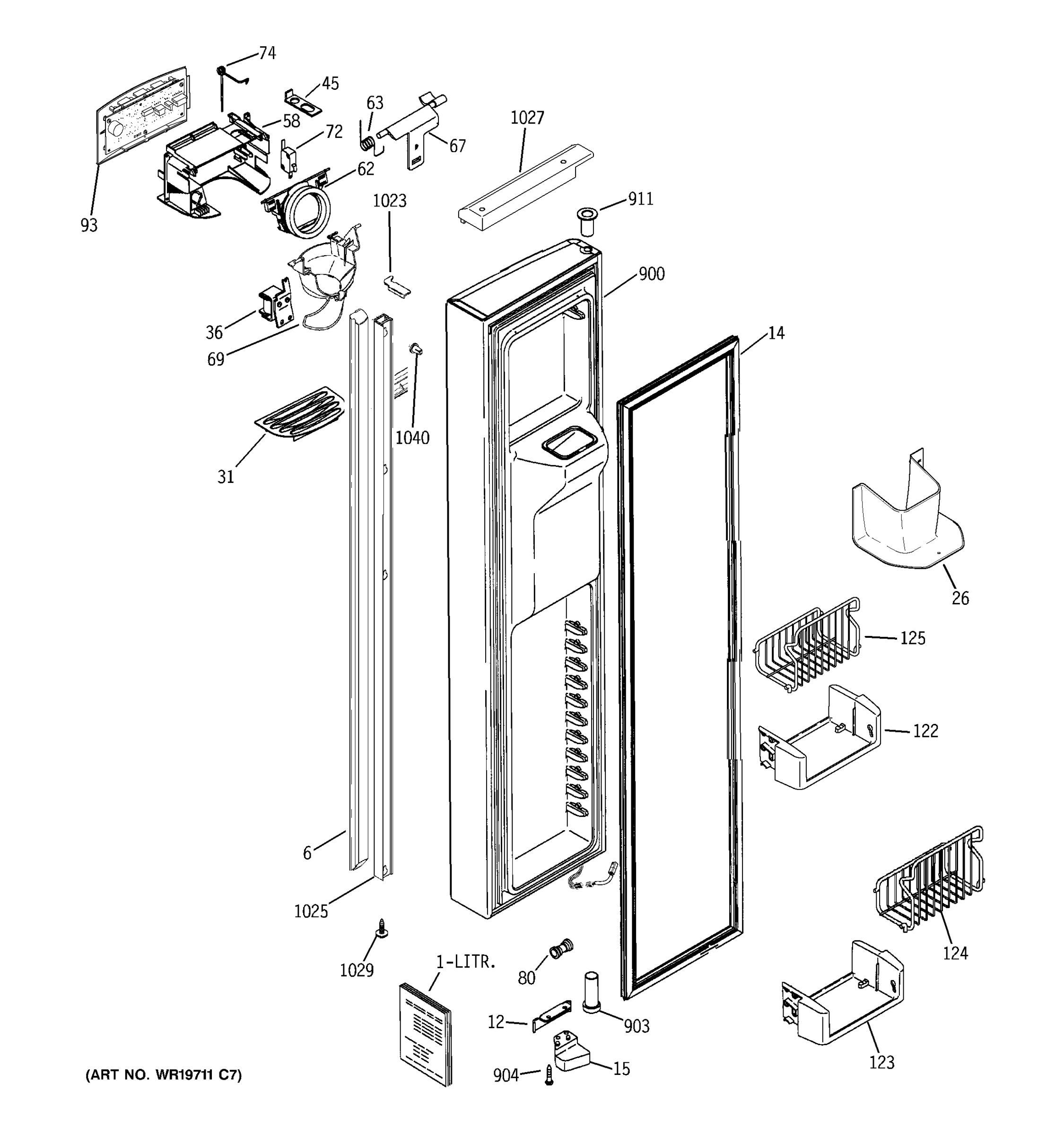 FREEZER DOOR
