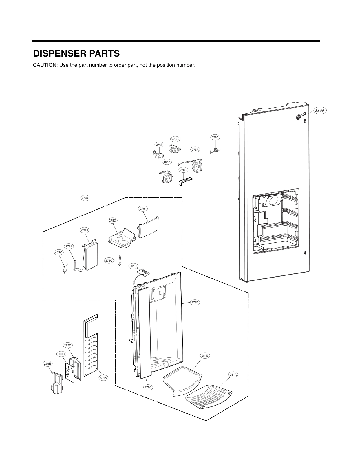 DISPENSER PARTS