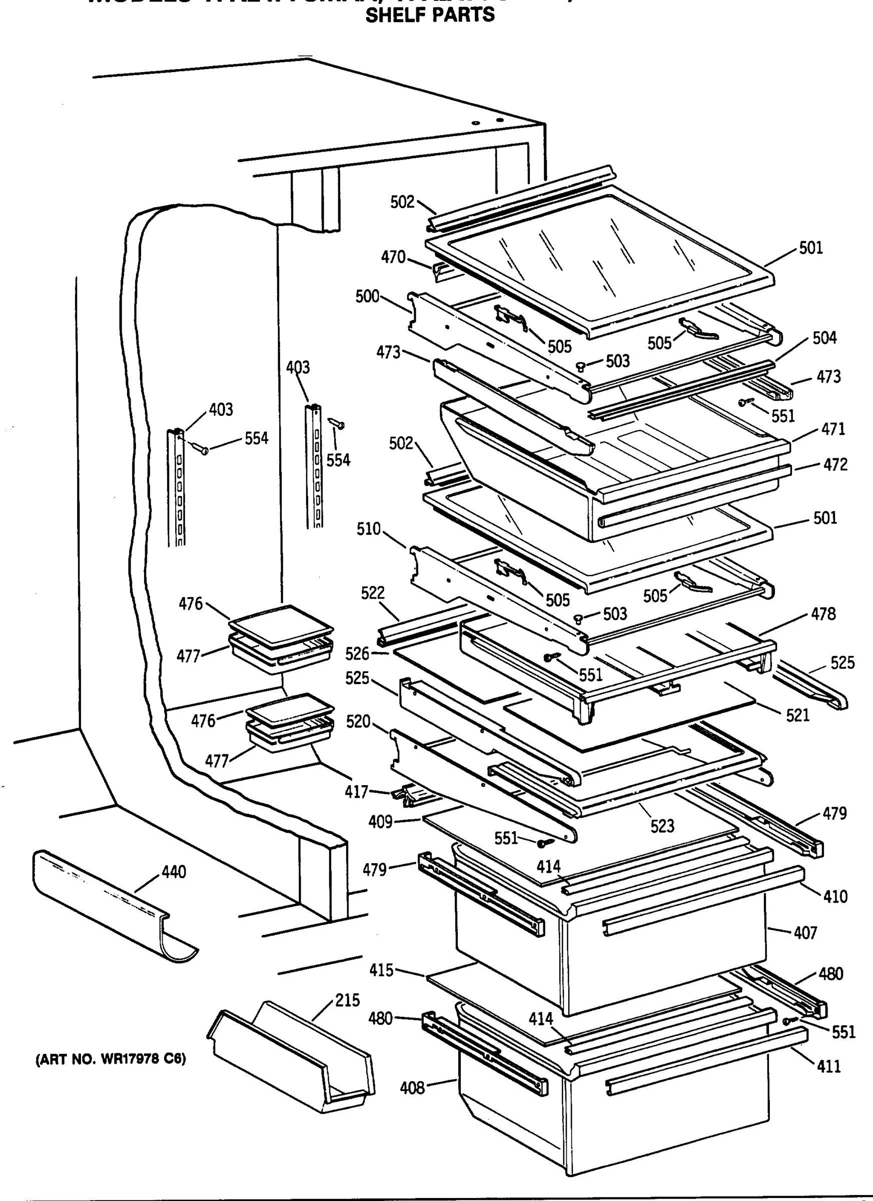SHELF PARTS