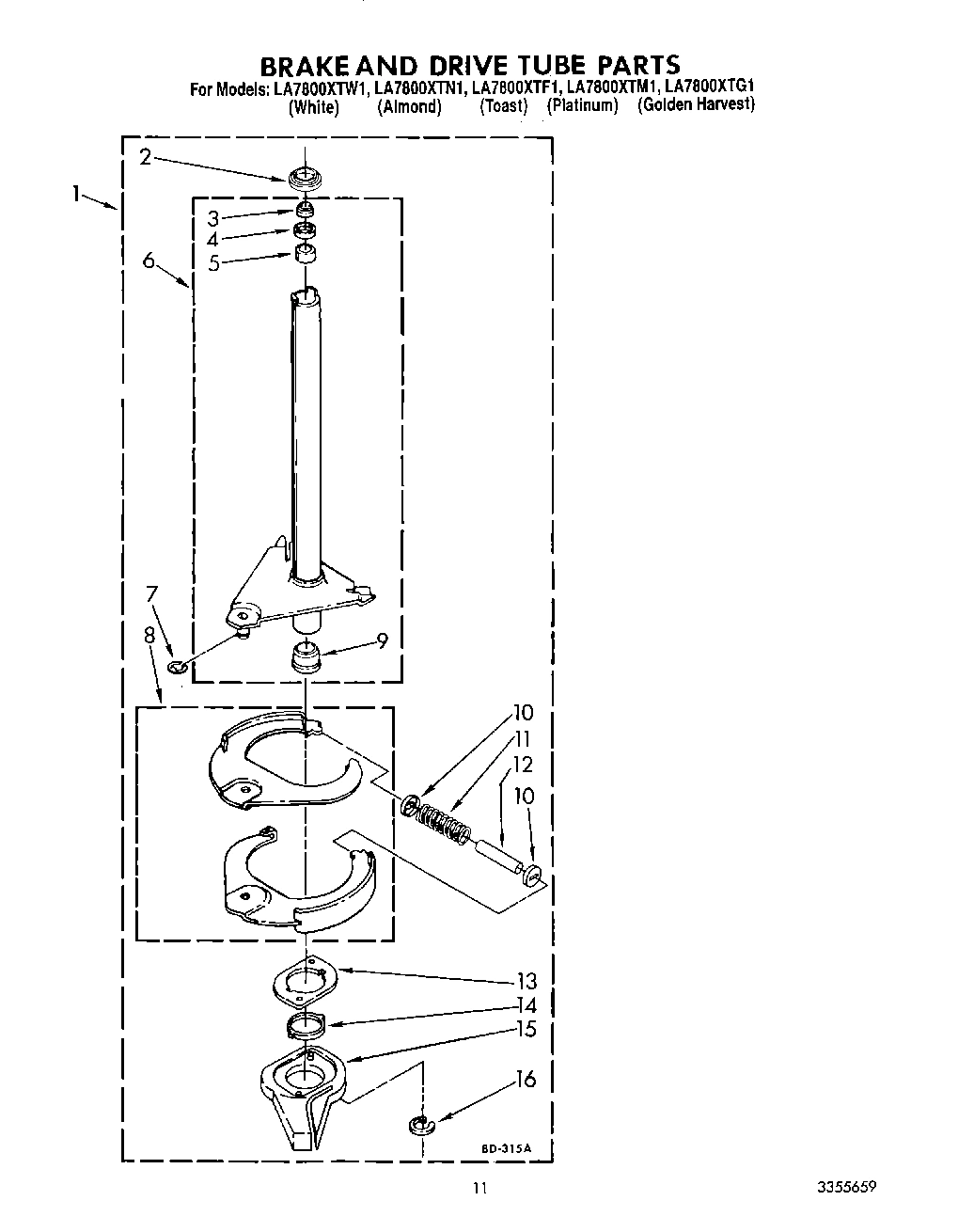 09 - BRAKE AND DRIVE TUBE