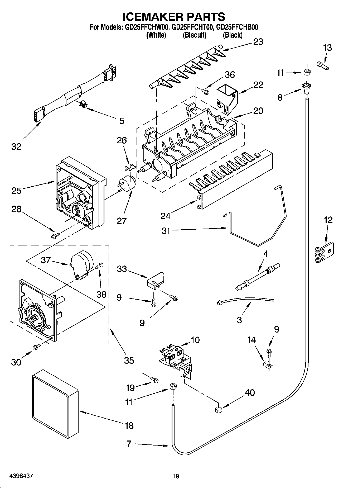 12 - ICEMAKER PARTS