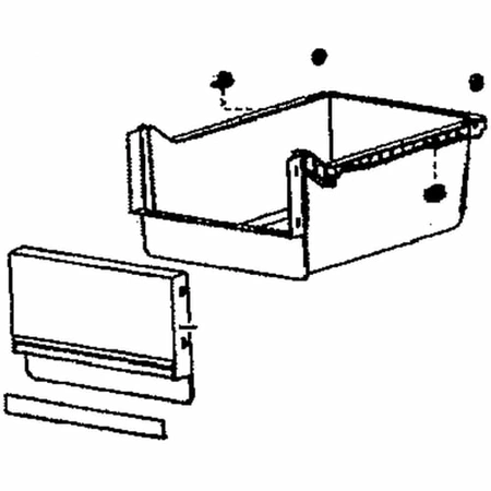 DA97-10884E Samsung Refrigerator Low Drawer C