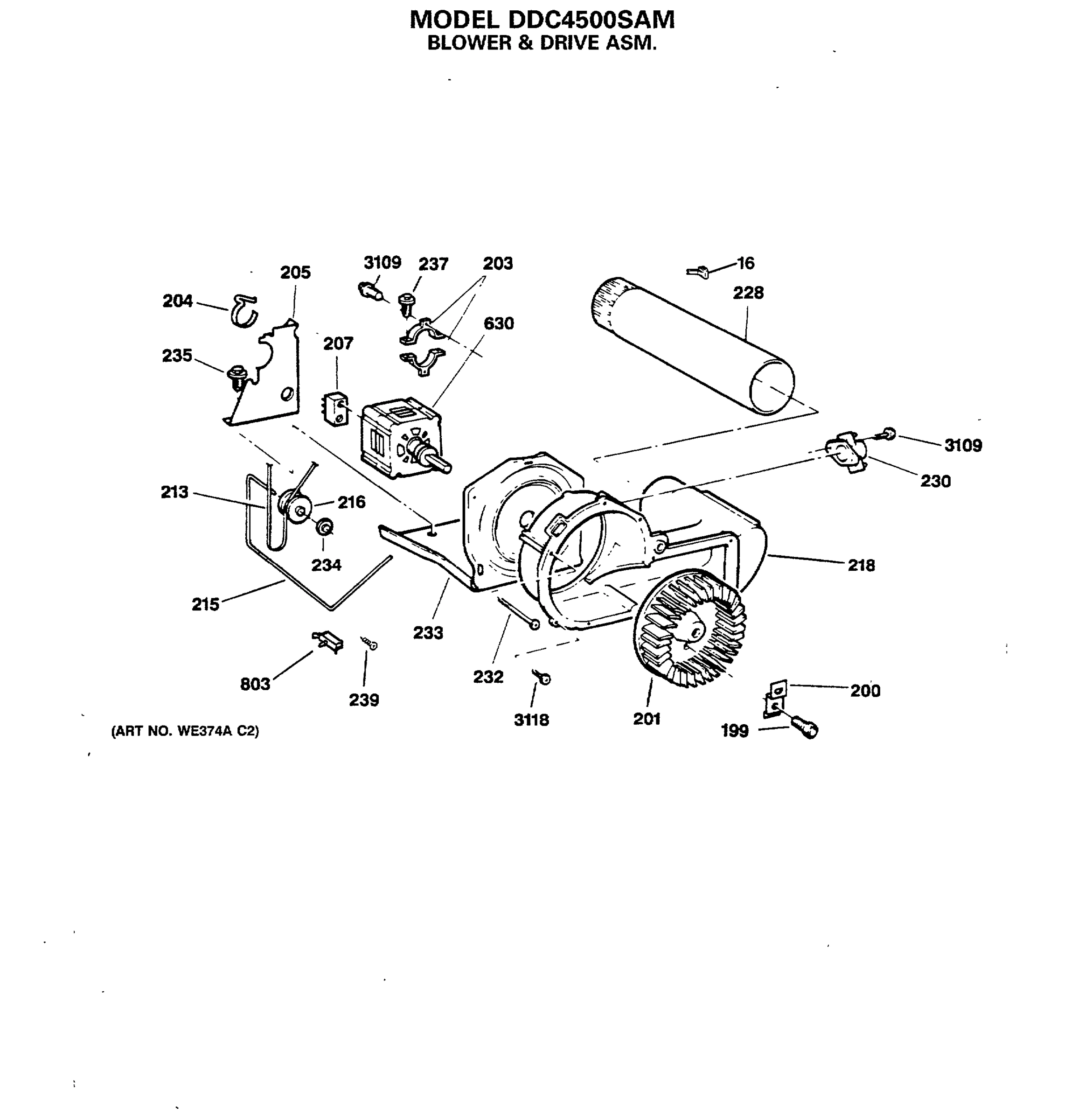 BLOWER & DRIVE ASM.