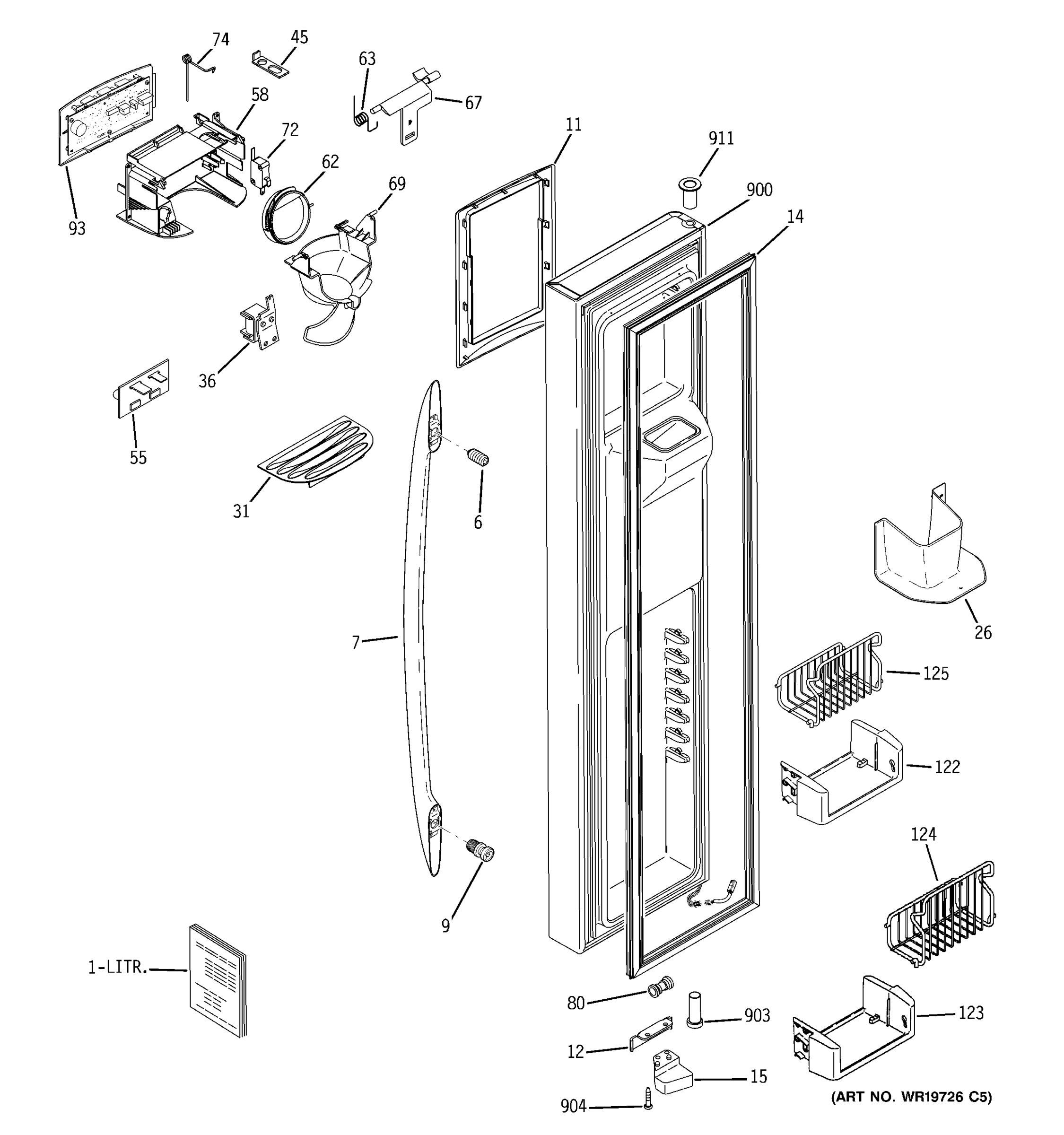 FREEZER DOOR