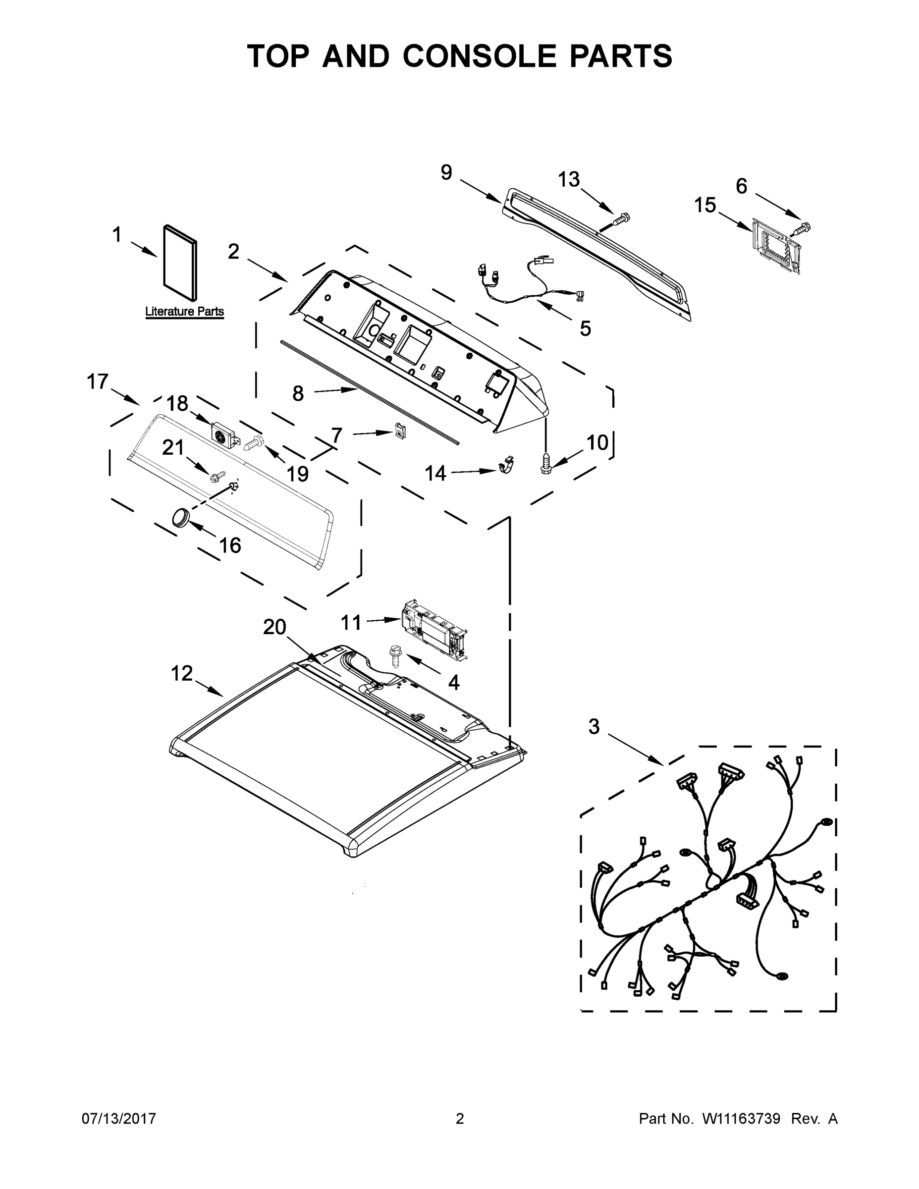 02 - TOP AND CONSOLE PARTS