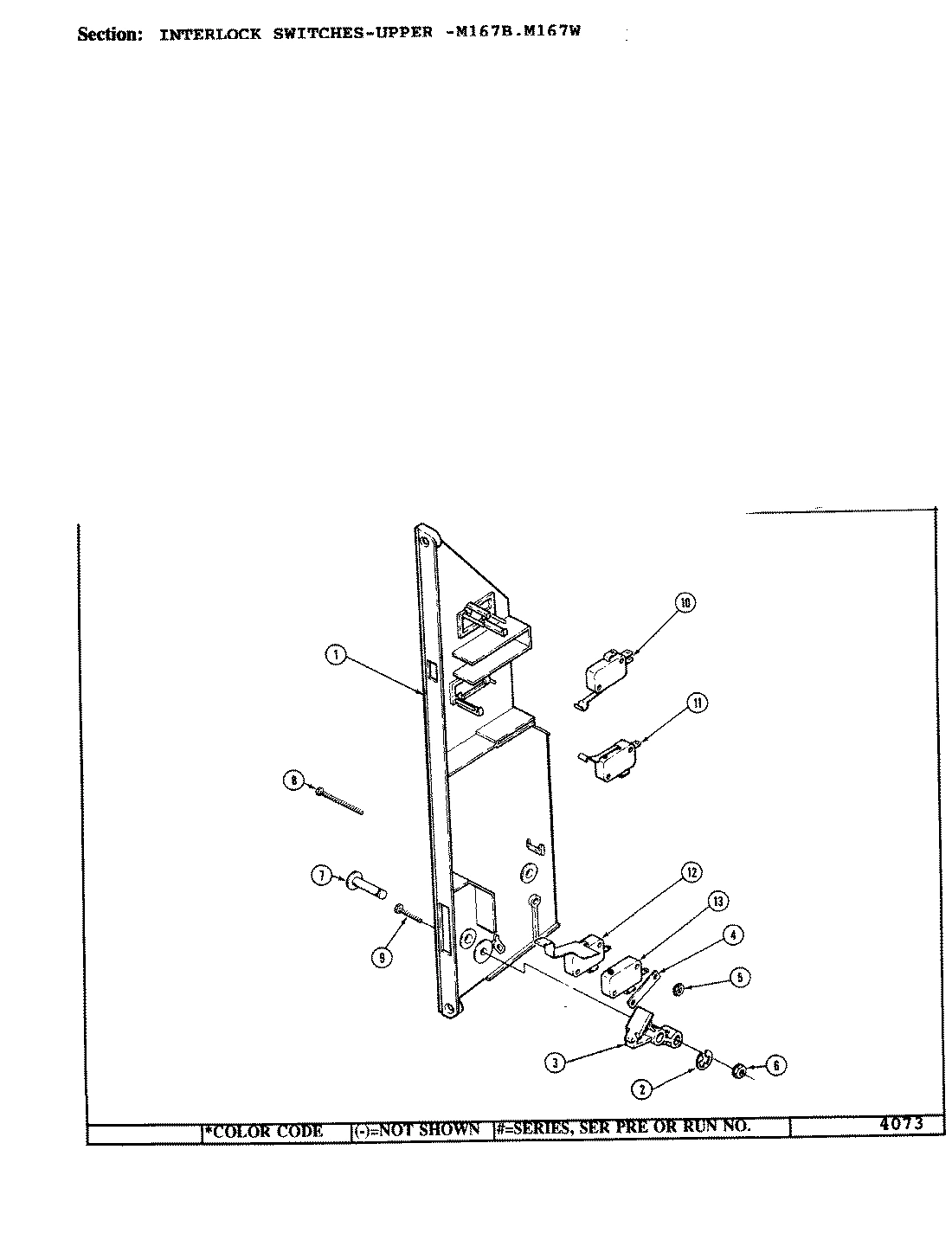 08 - INTERLOCK SWITCHES-UPPER (M167B, M167W)