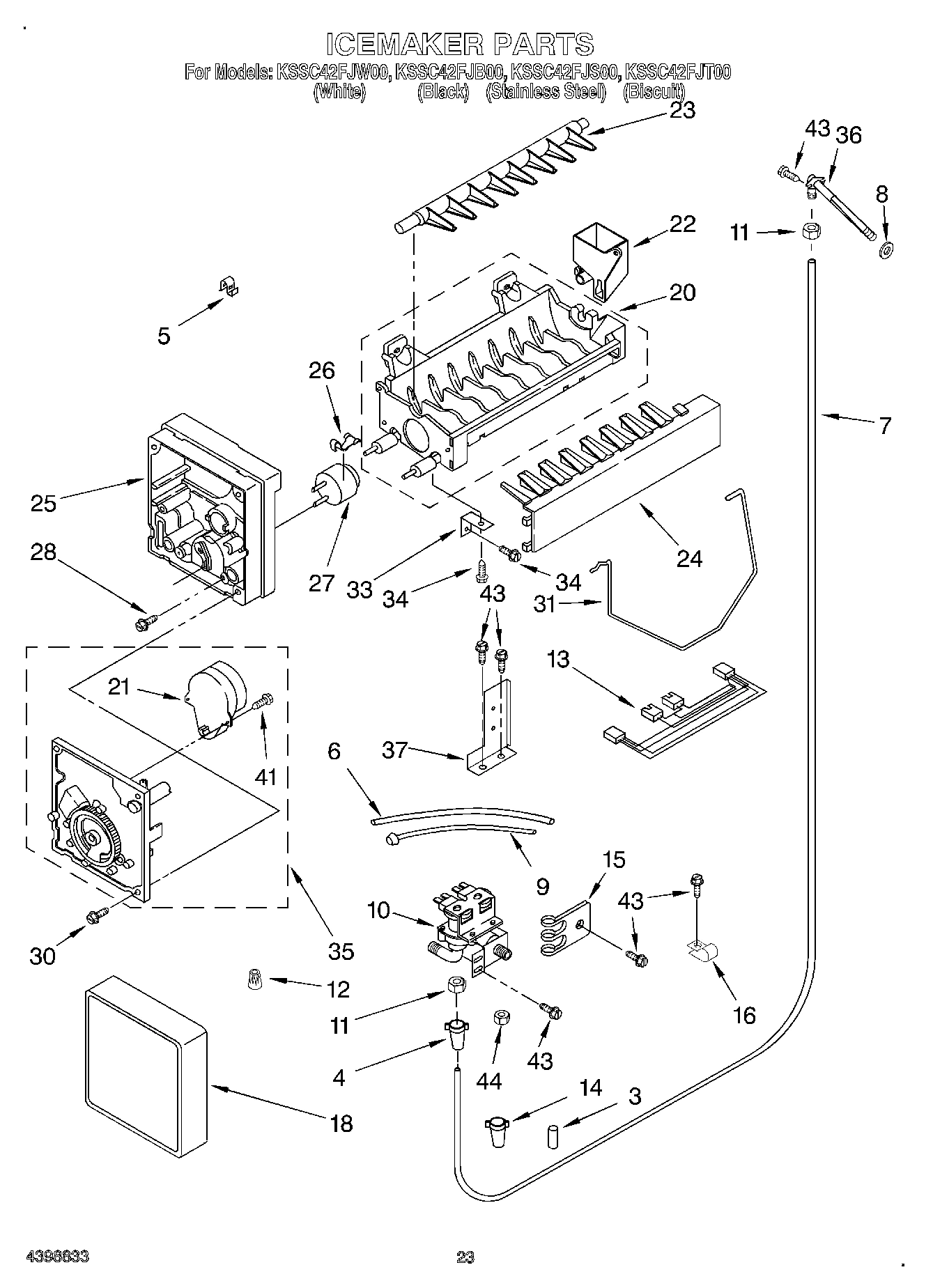 15 - ICE MAKER, OPTIONAL