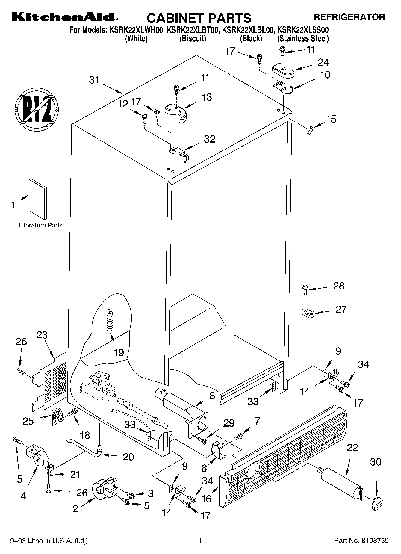 01 - CABINET PARTS