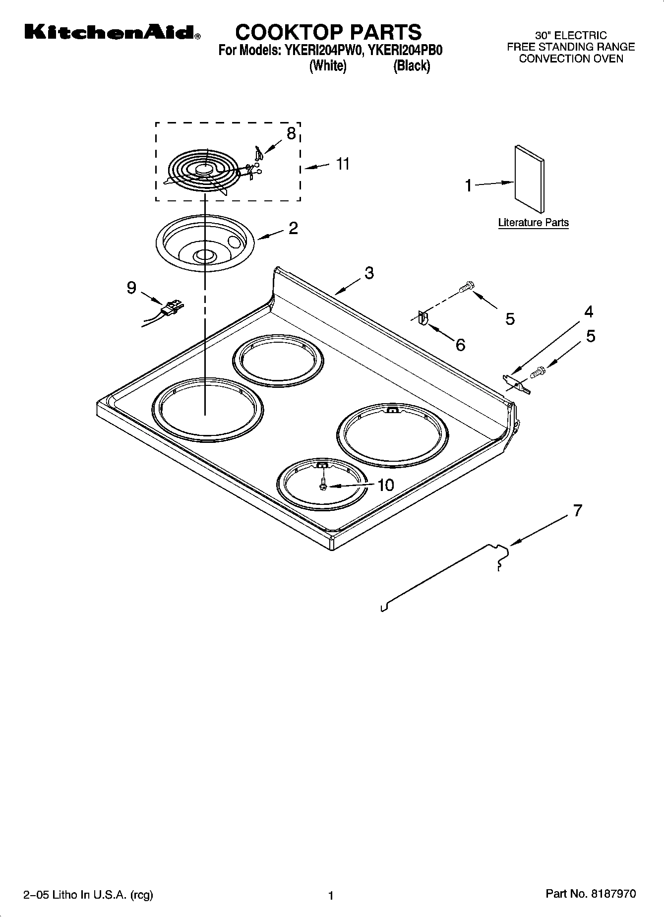 01 - COOKTOP PARTS
