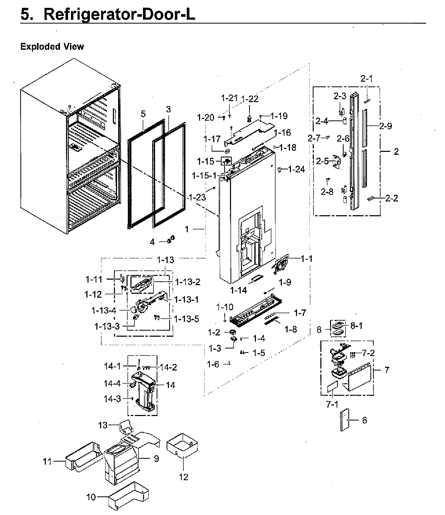 FRIDGE DOOR LT