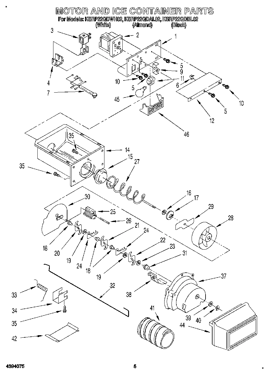 04 - MOTOR AND ICE CONTAINER
