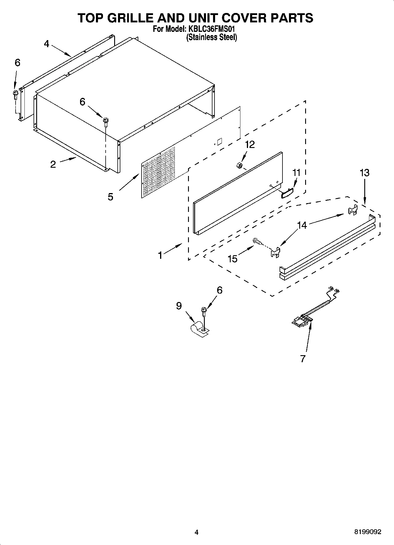 03 - TOP GRILLE AND UNIT COVER PARTS