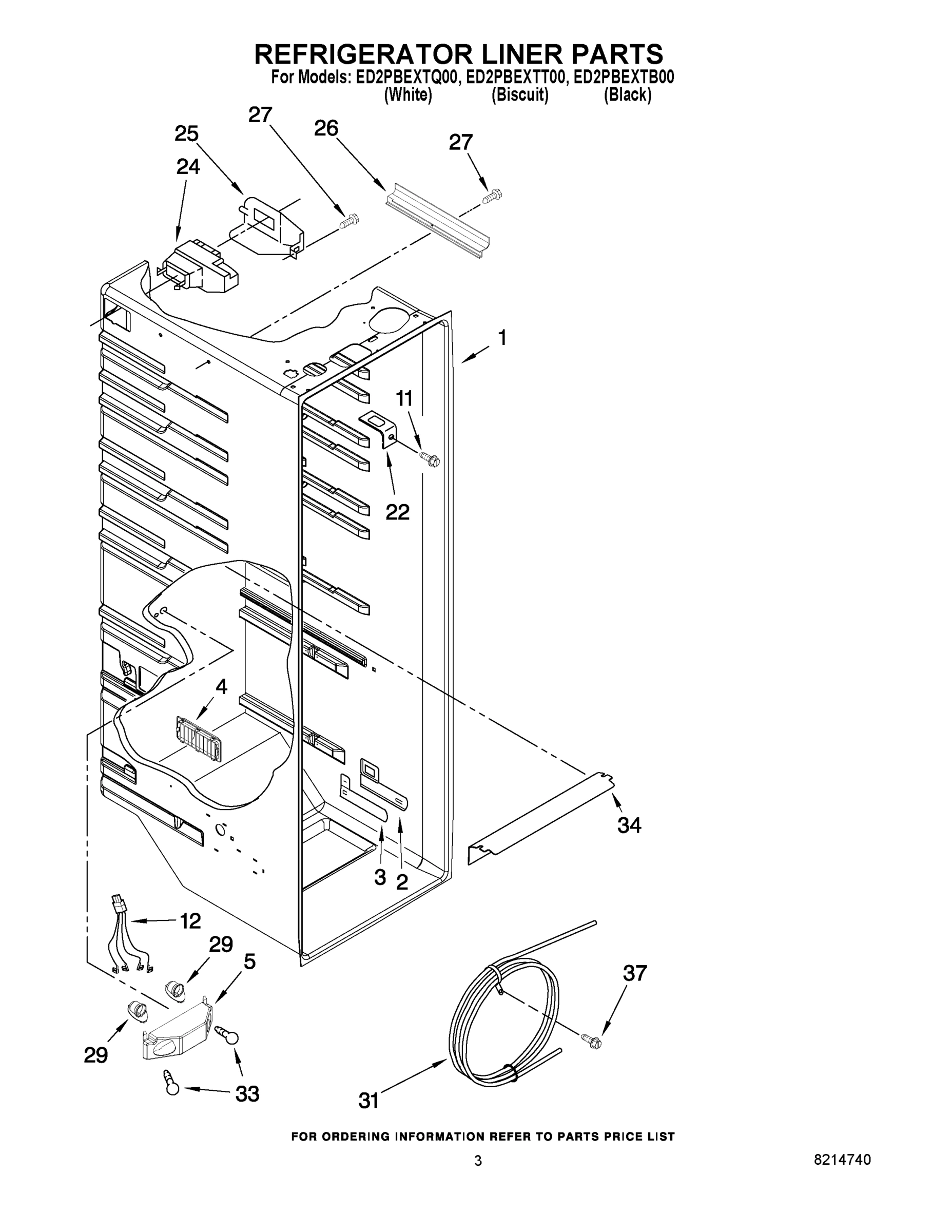 02 - REFRIGERATOR LINER PARTS