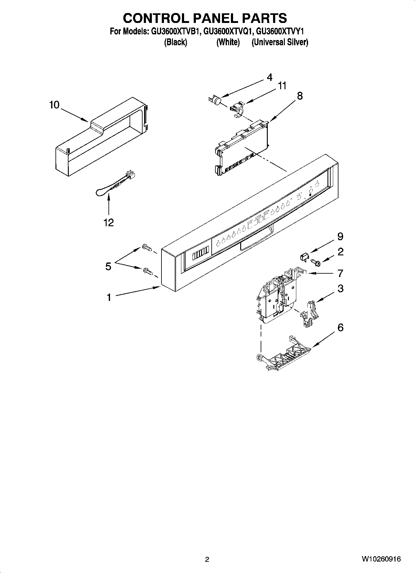 02 - CONTROL PANEL PARTS