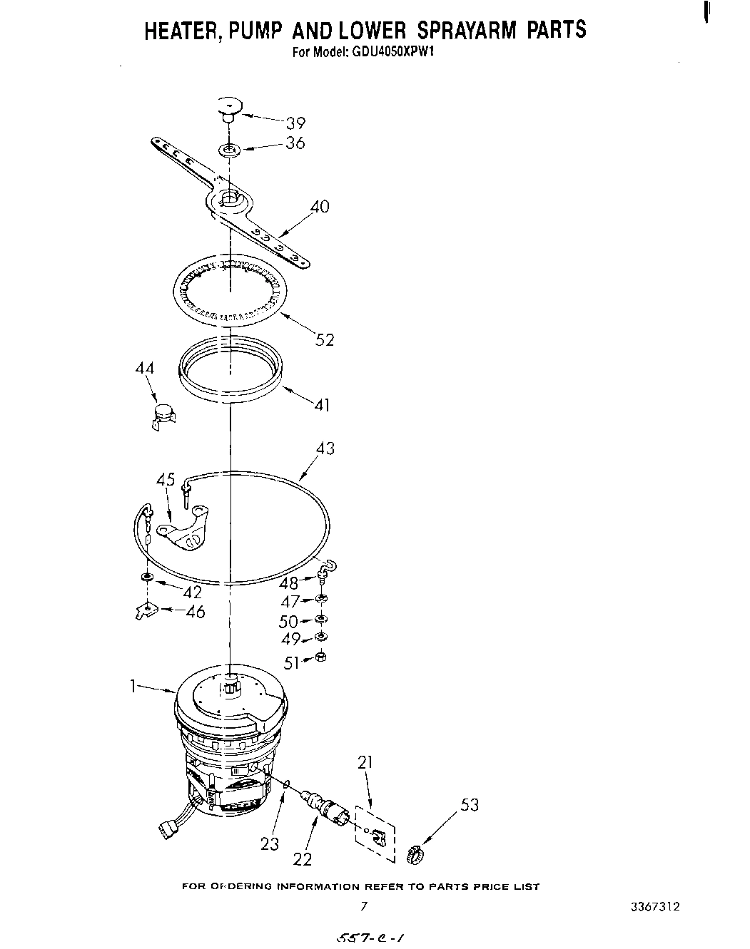 05 - HEATER, PUMP AND LOWER SPRAYARM
