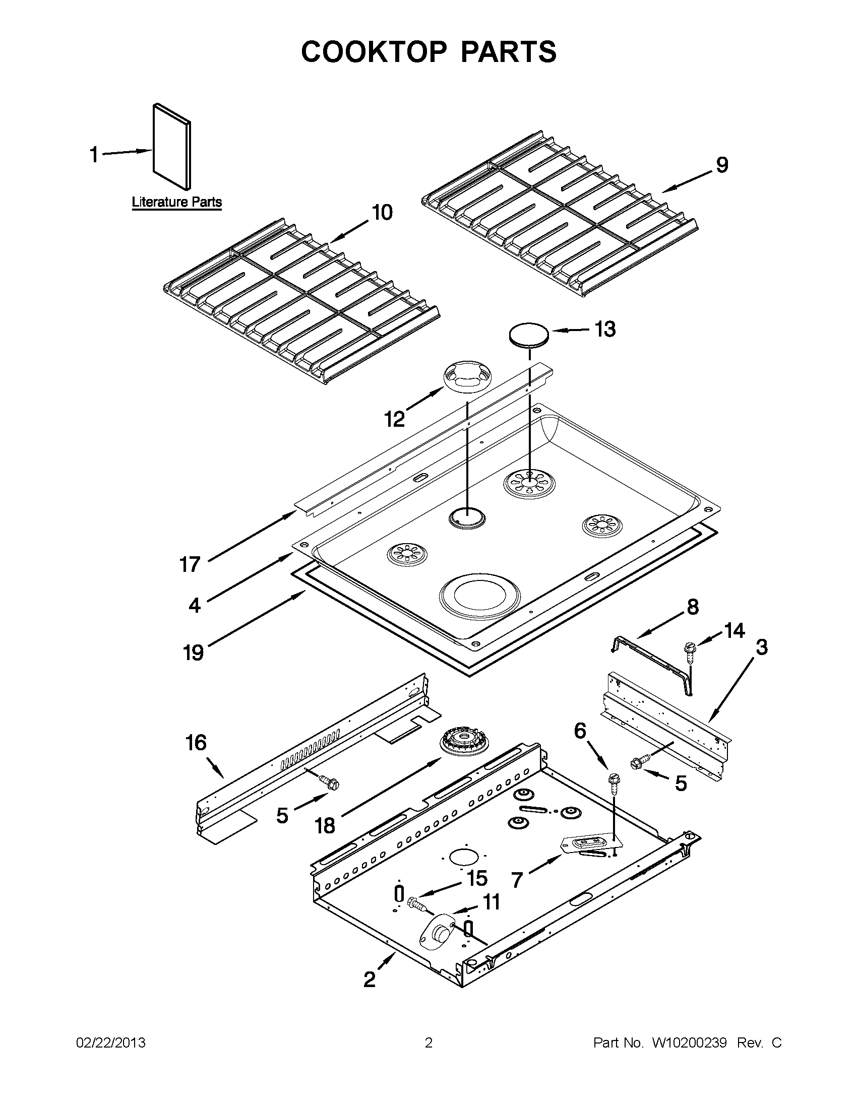 01 - COOKTOP PARTS
