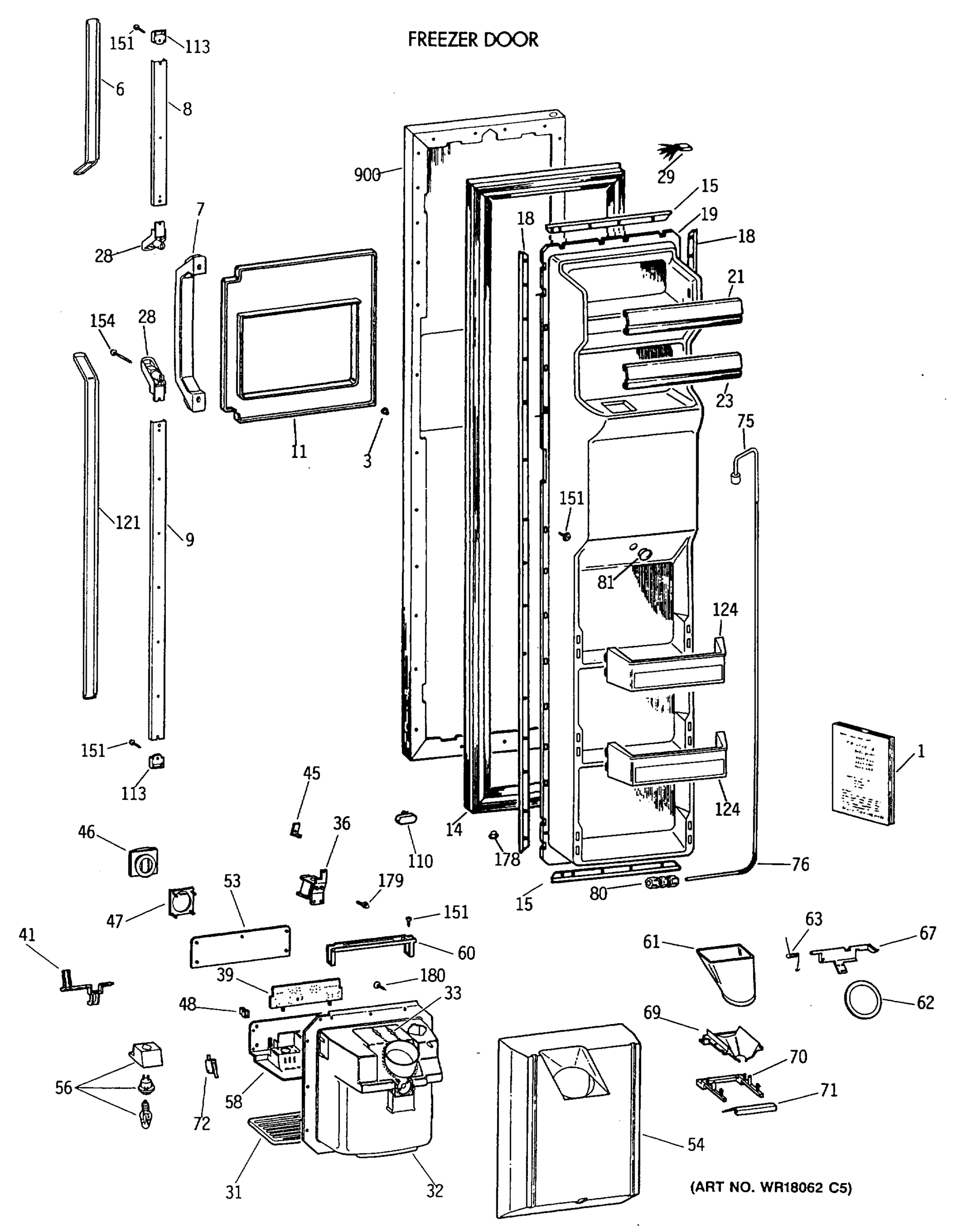FREEZER DOOR