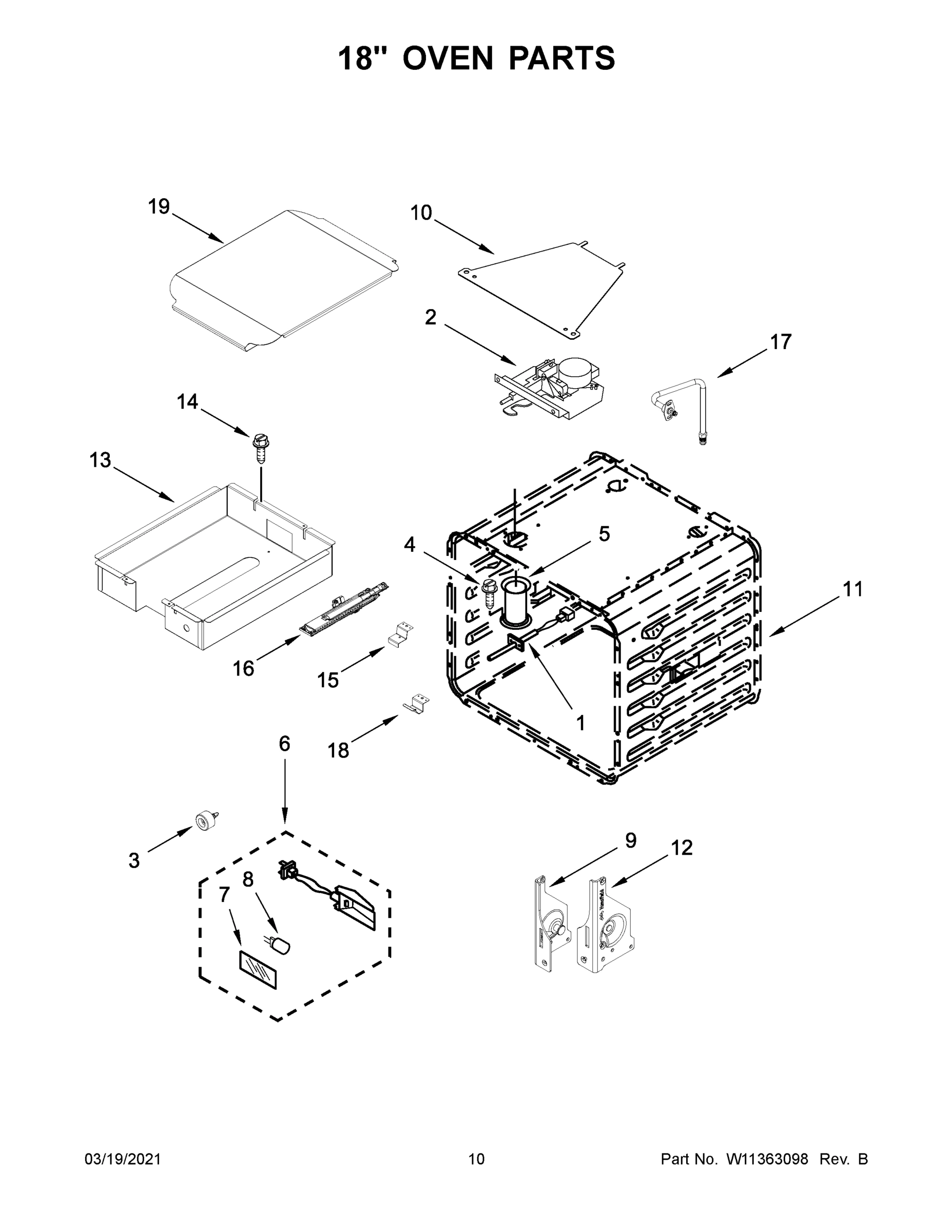 06 - 18" OVEN PARTS