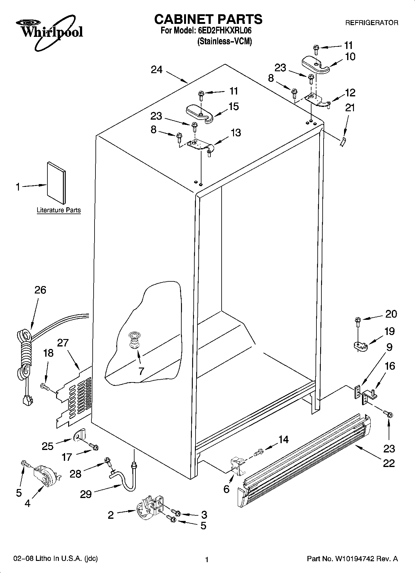 01 - CABINET PARTS
