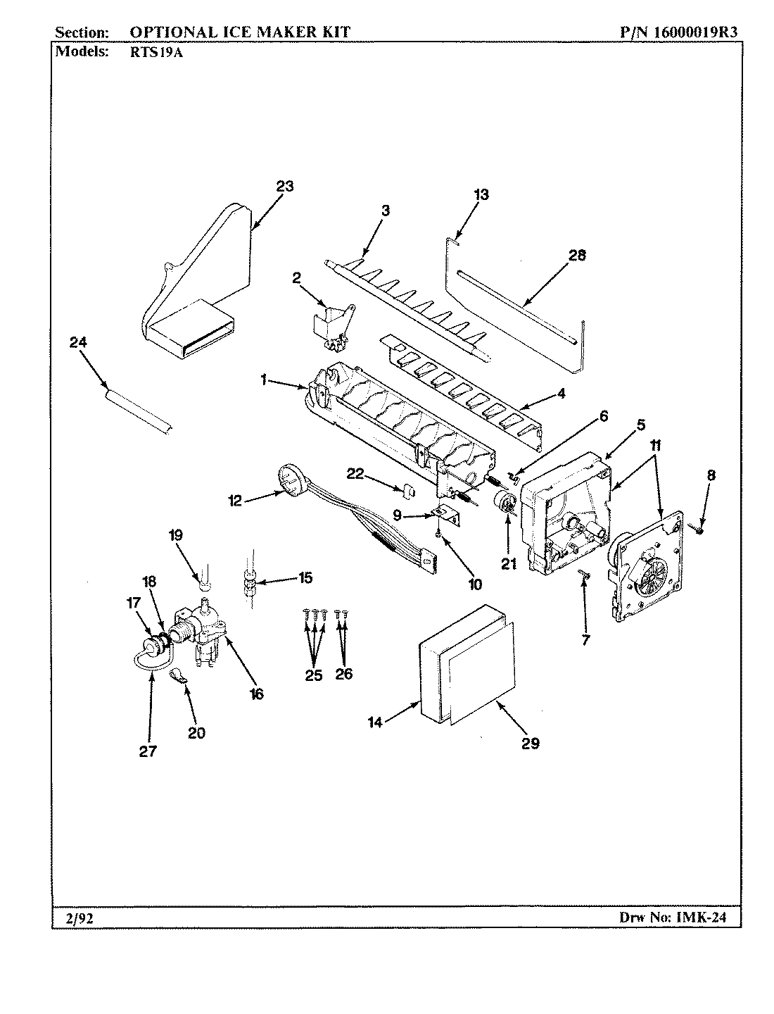 05 - OPTIONAL ICE MAKER KIT