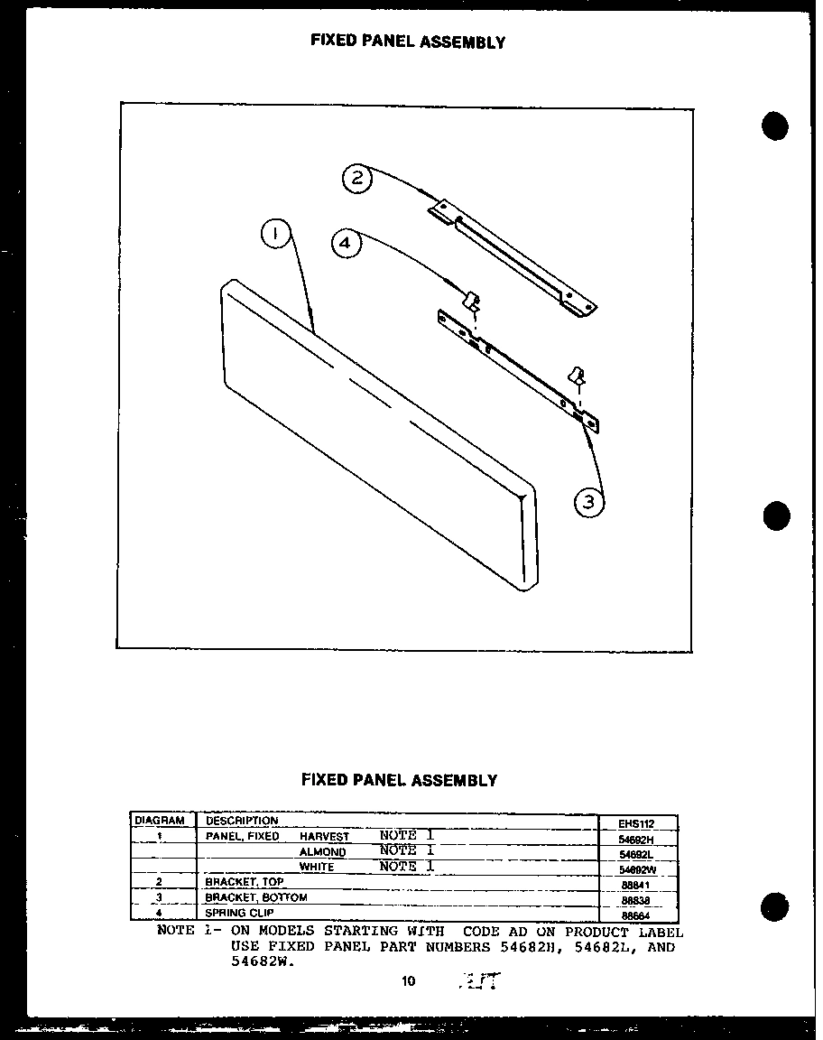 04 - FIXED PANEL ASSY
