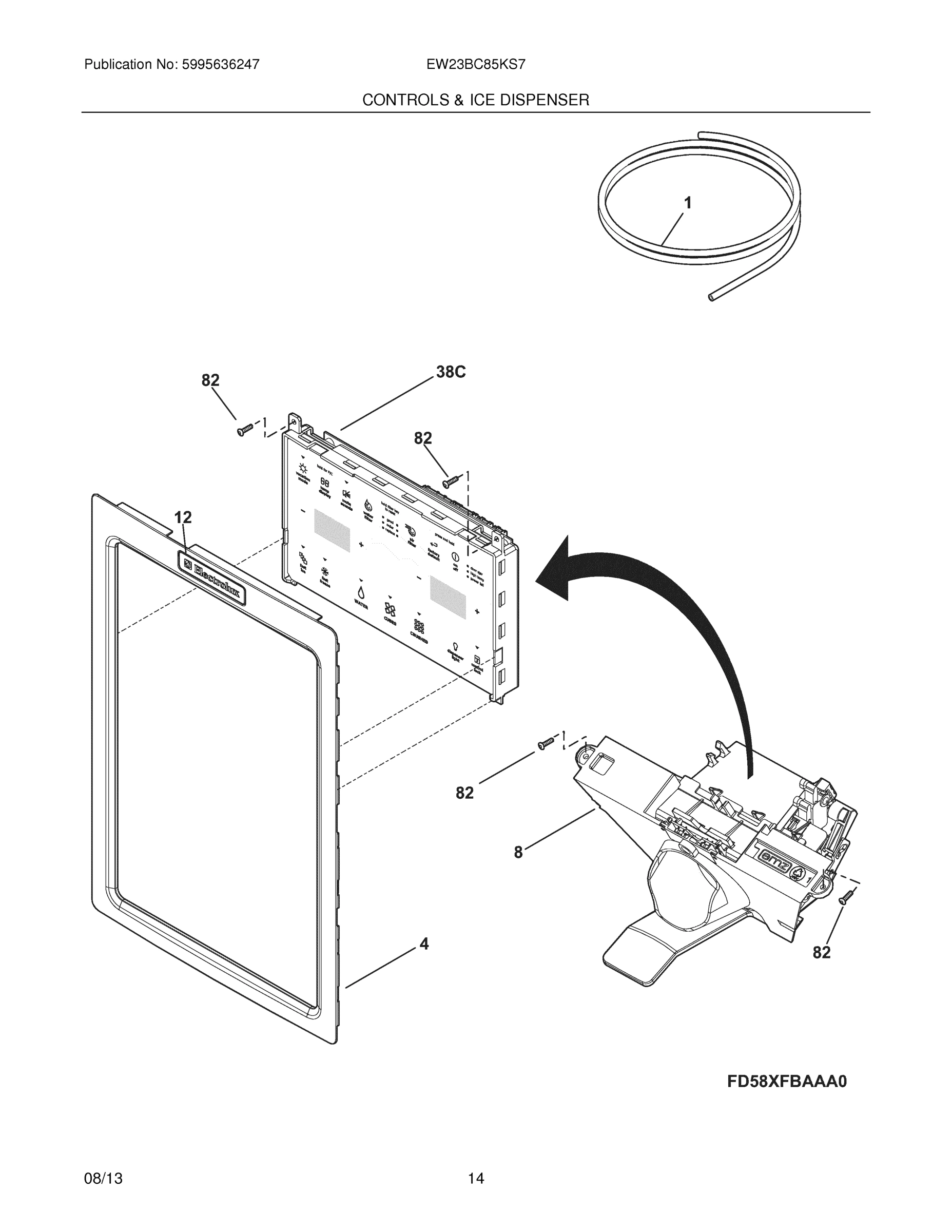 13 - CONTROLS & ICE DISPENSER