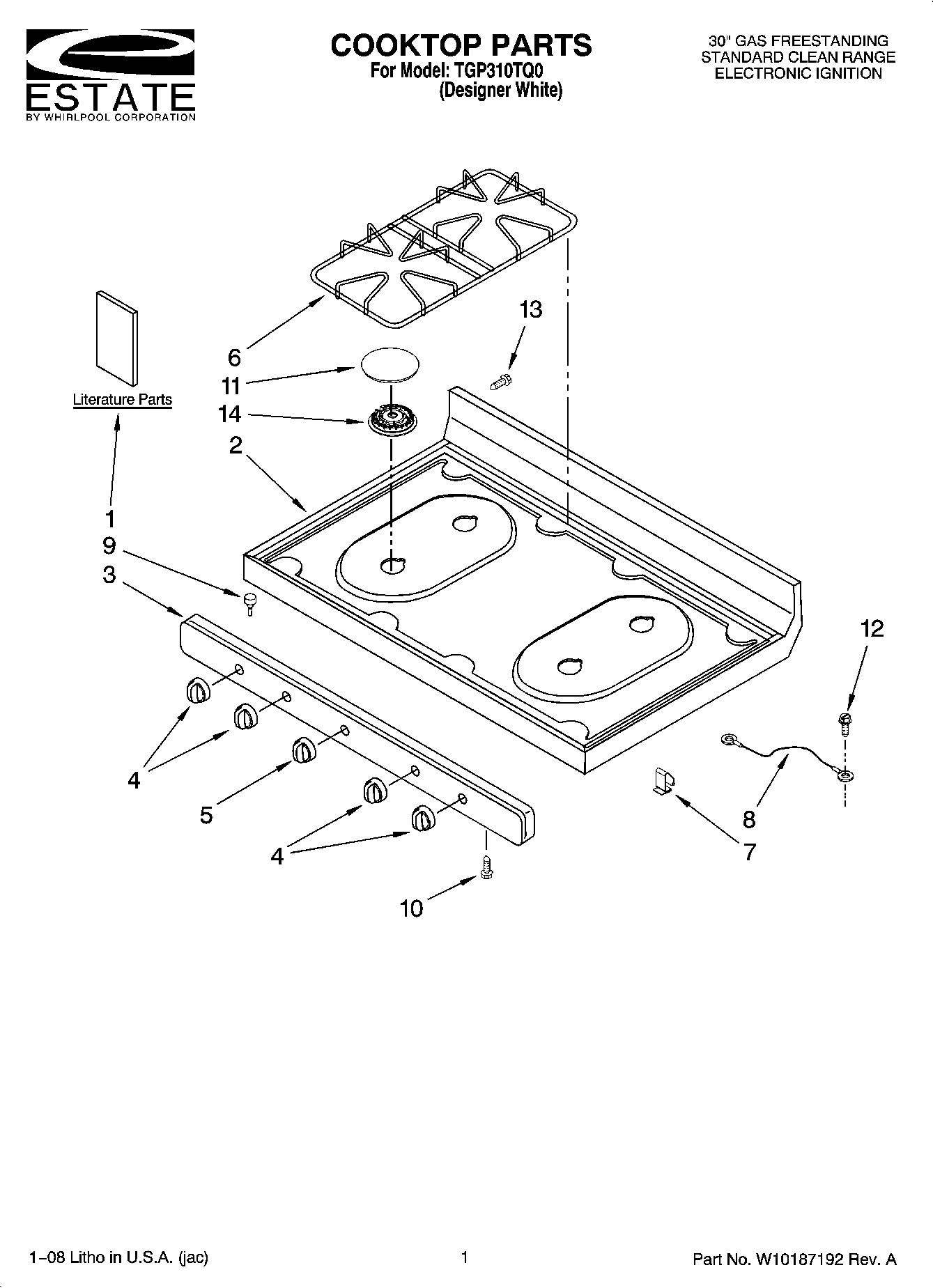 01 - COOKTOP PARTS