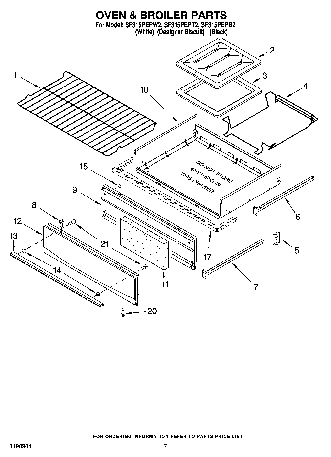 05 - OVEN & BROILER PARTS