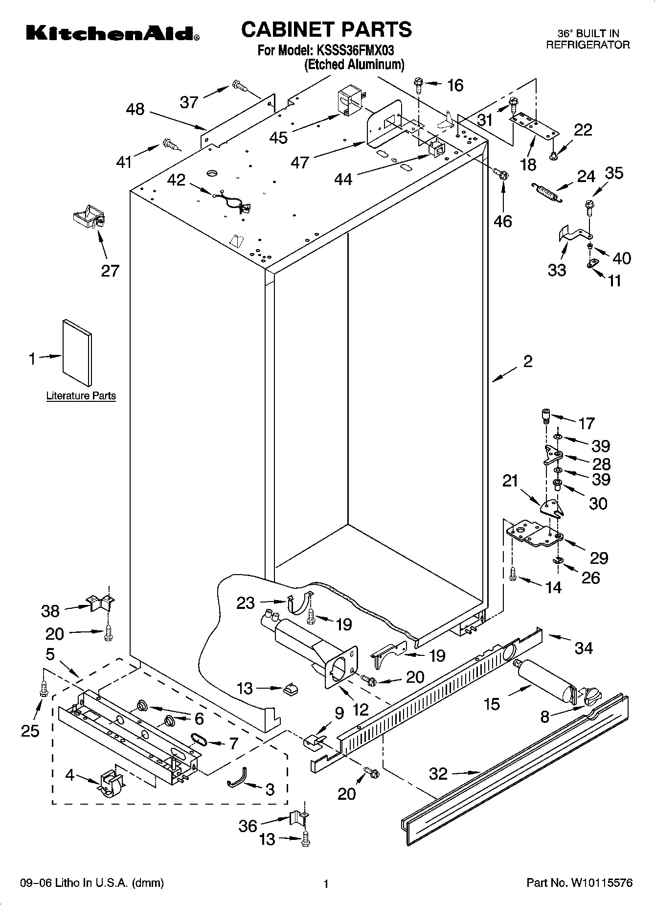 01 - CABINET PARTS