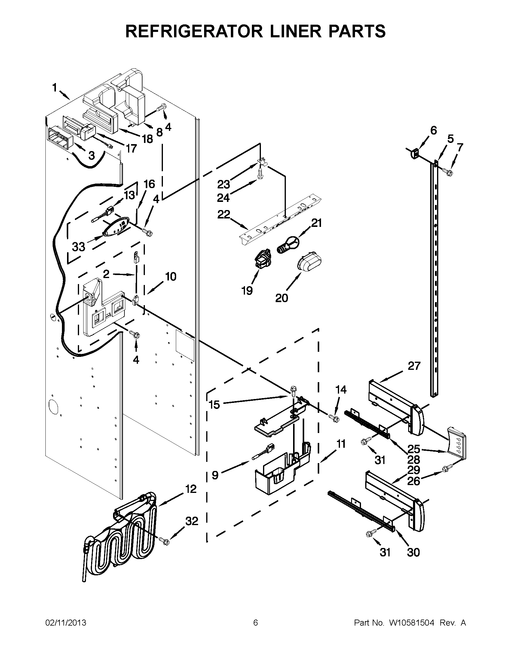 03 - REFRIGERATOR LINER PARTS