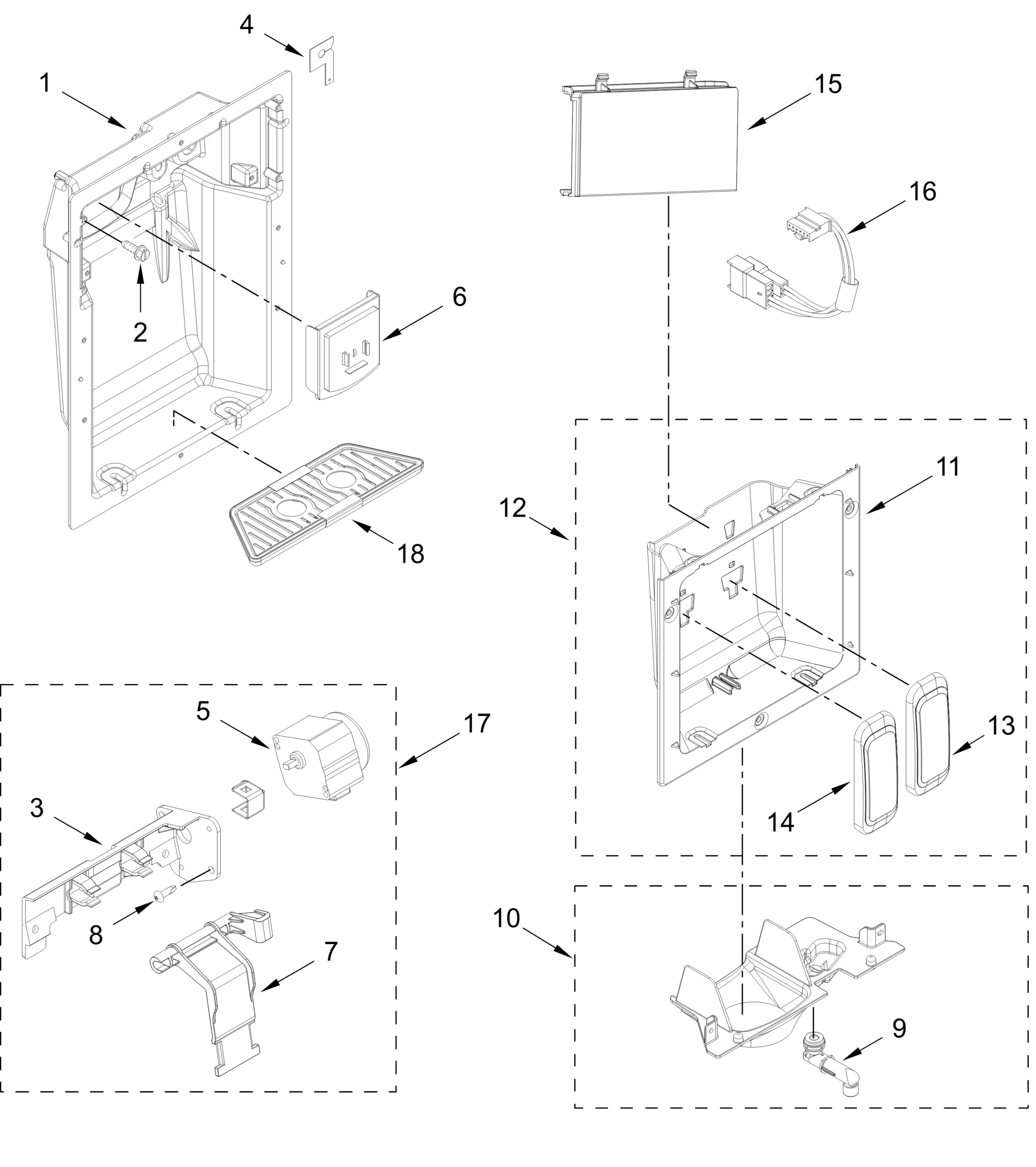 DISPENSER PARTS