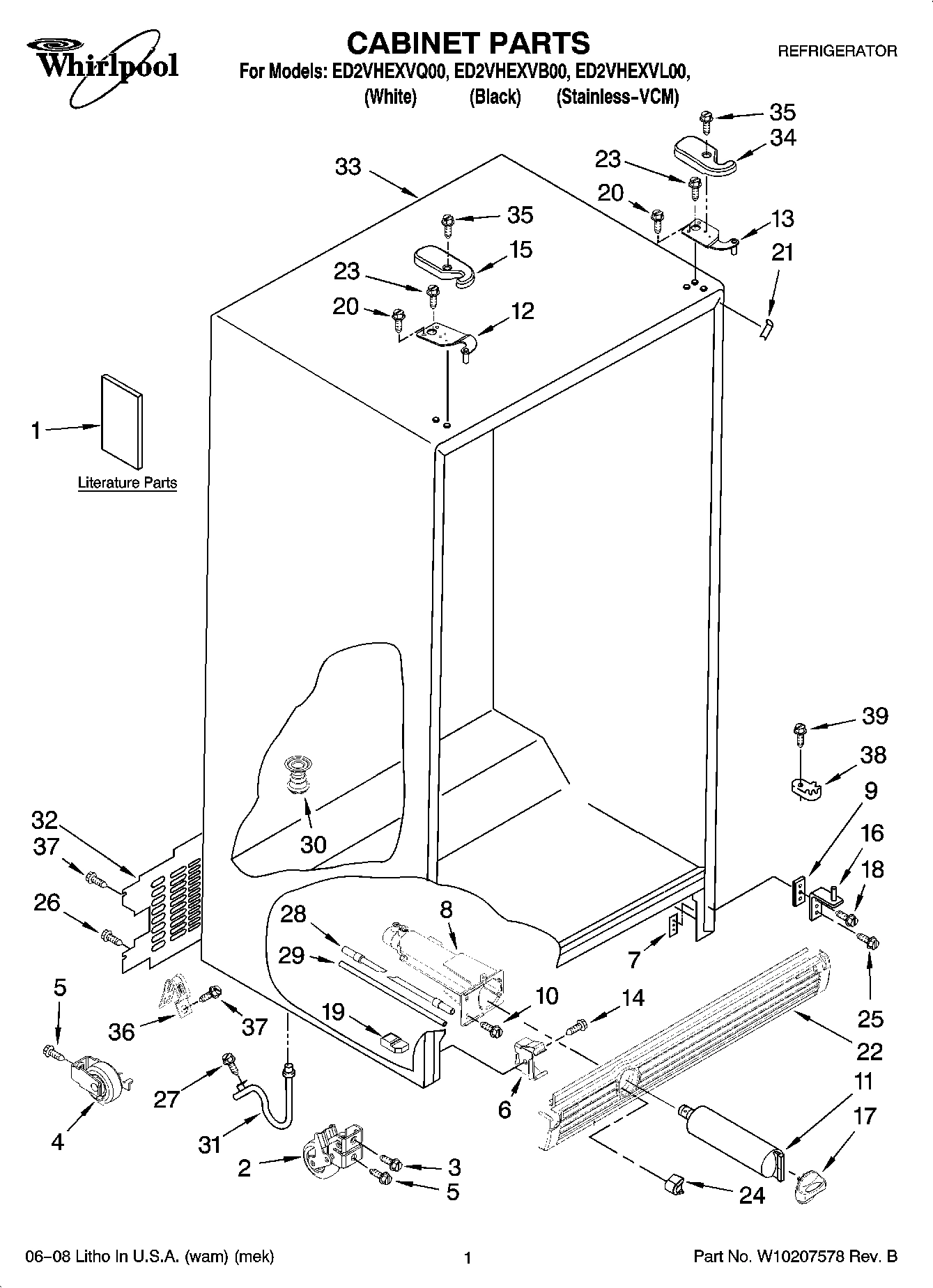 01 - CABINET PARTS