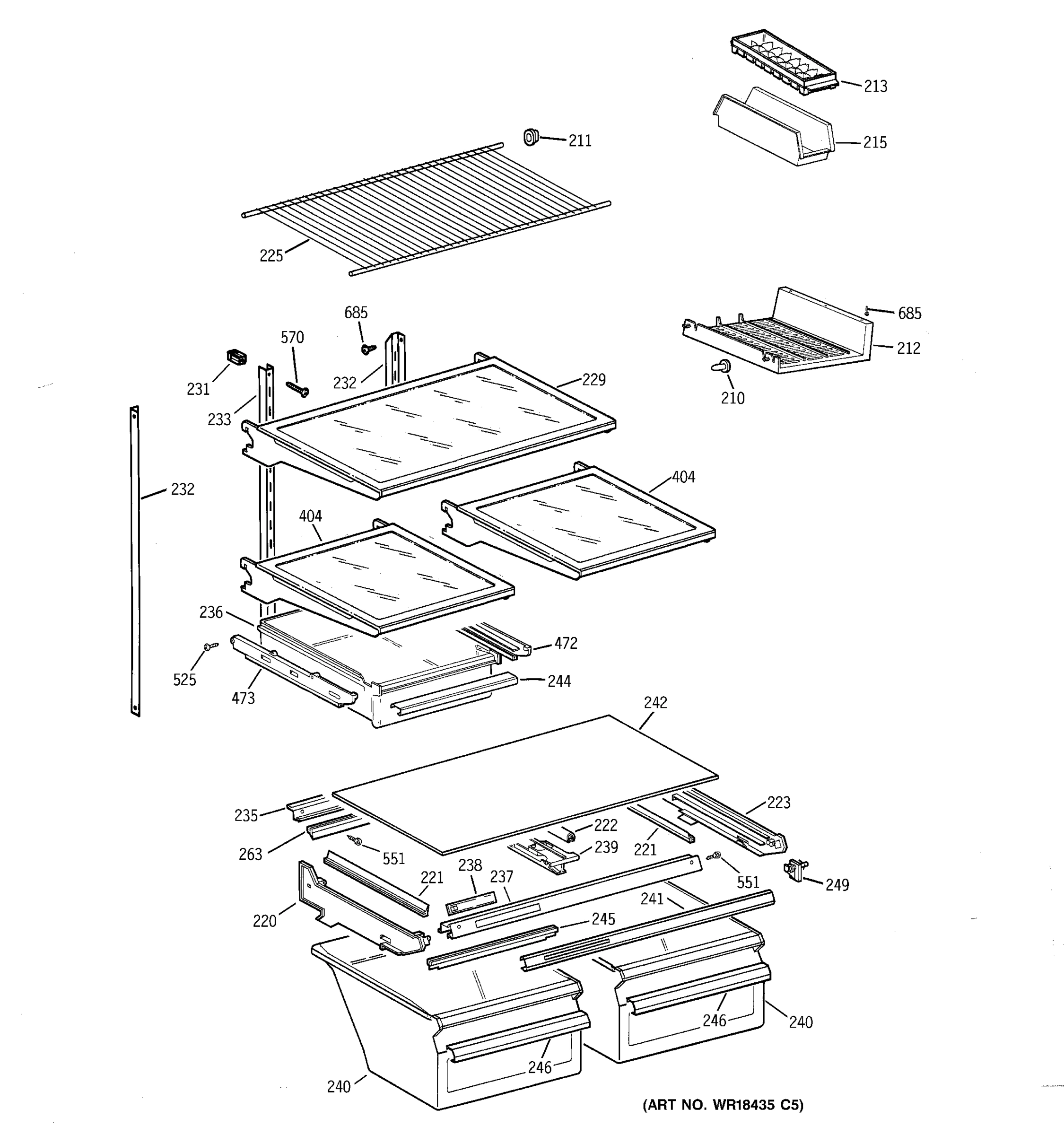 SHELF PARTS