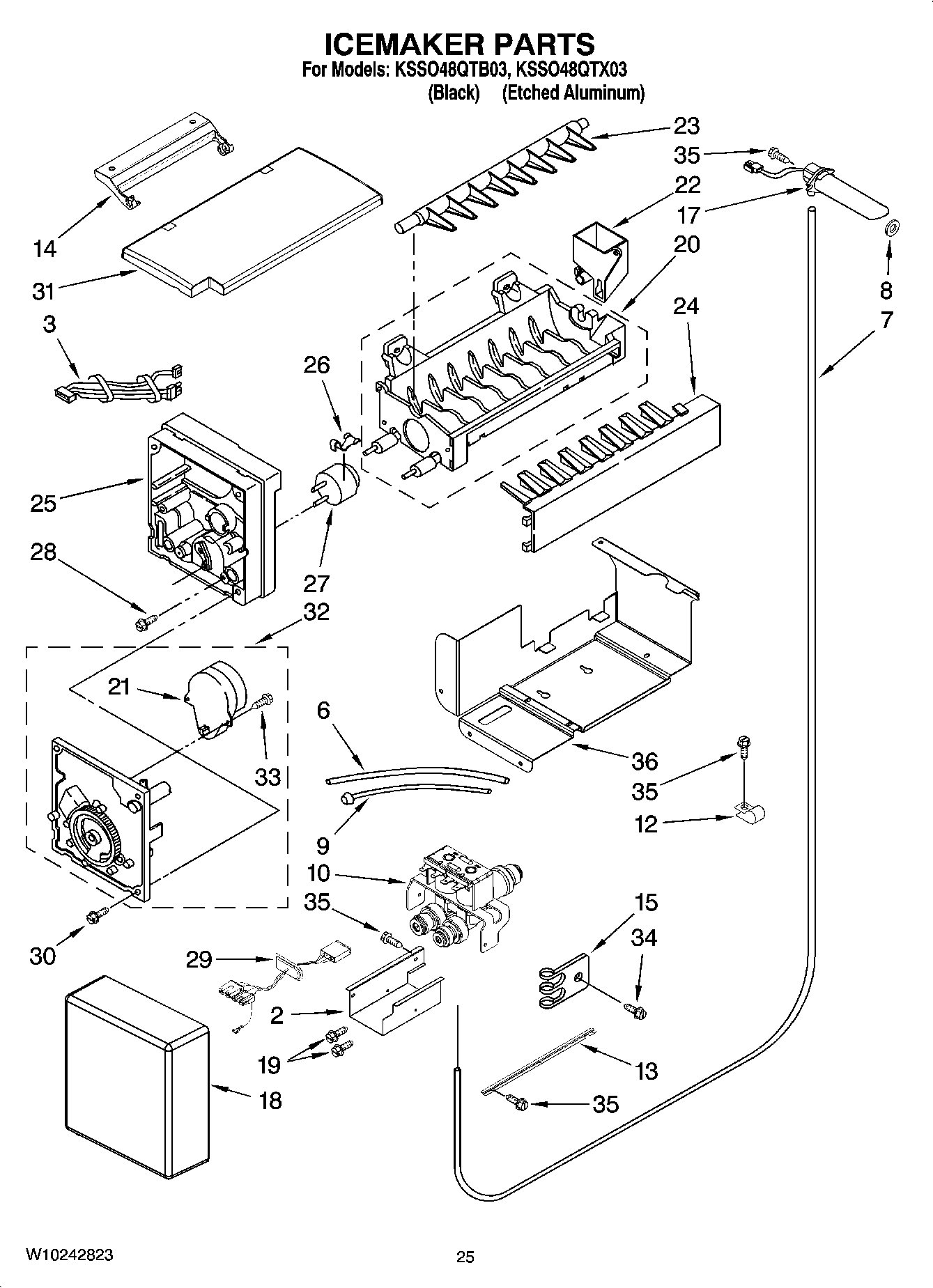 15 - ICEMAKER PARTS