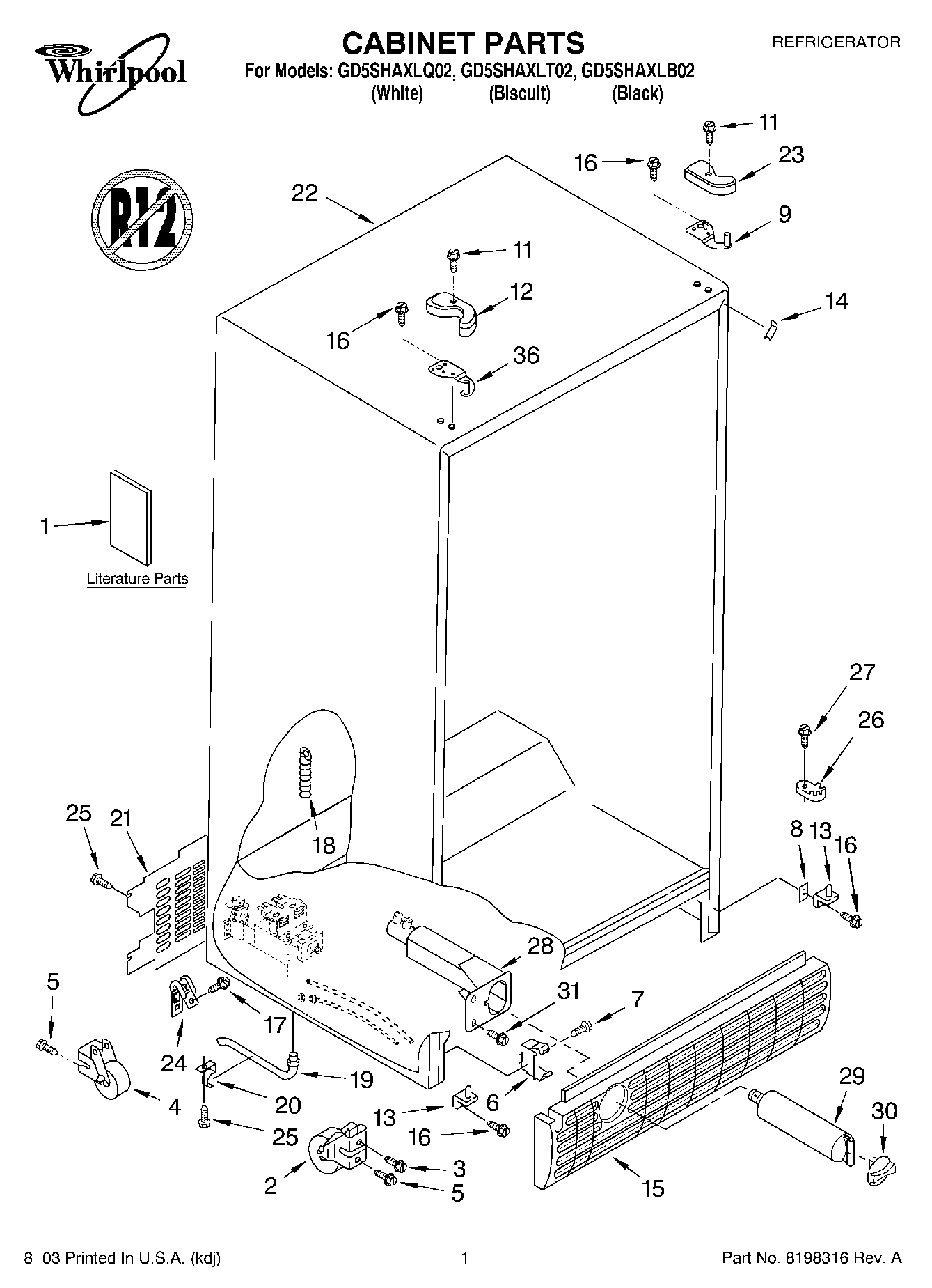 01 - CABINET PARTS